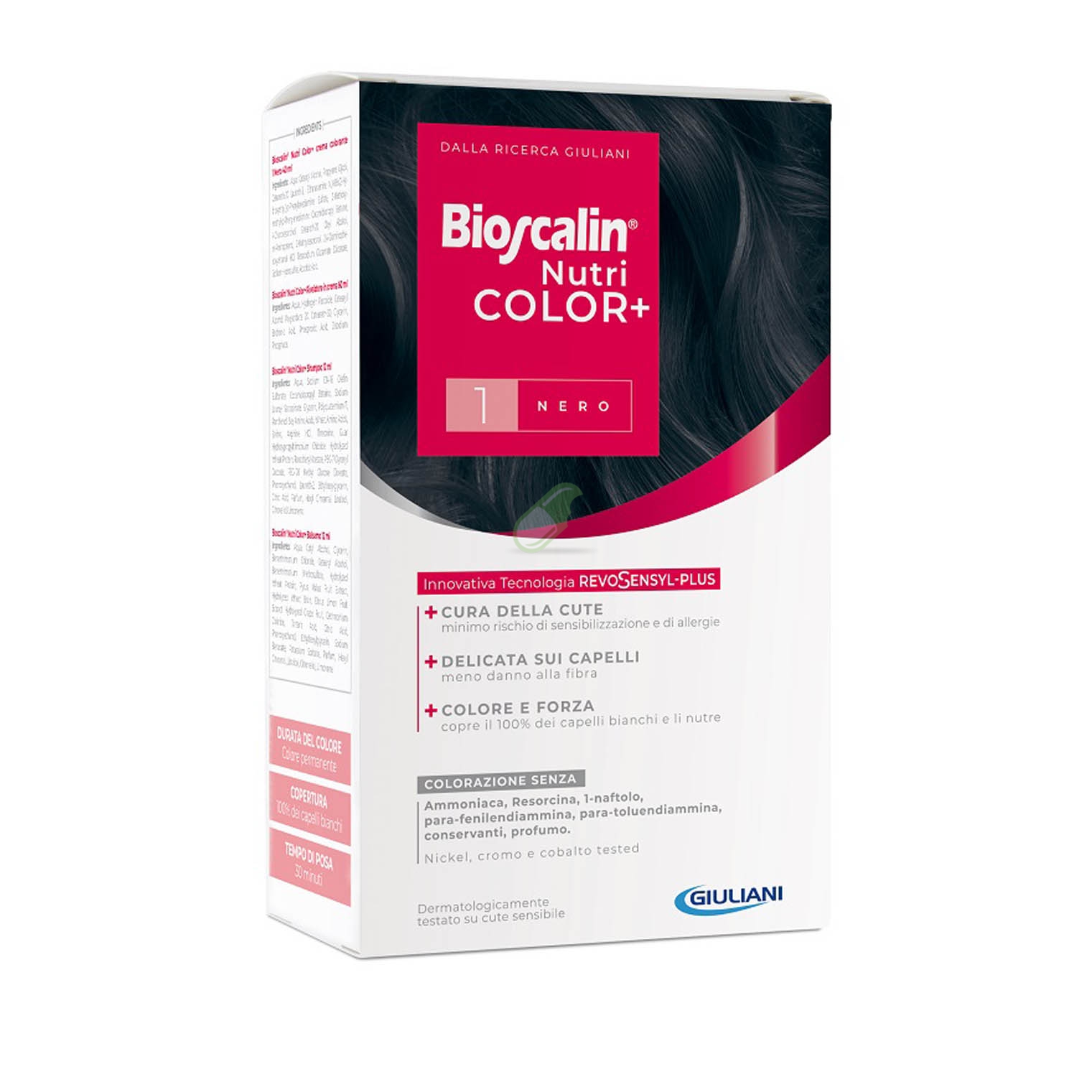 Bioscalin Linea Colorazione Delicata Tinte Capelli Nutricolor + 1 Nero