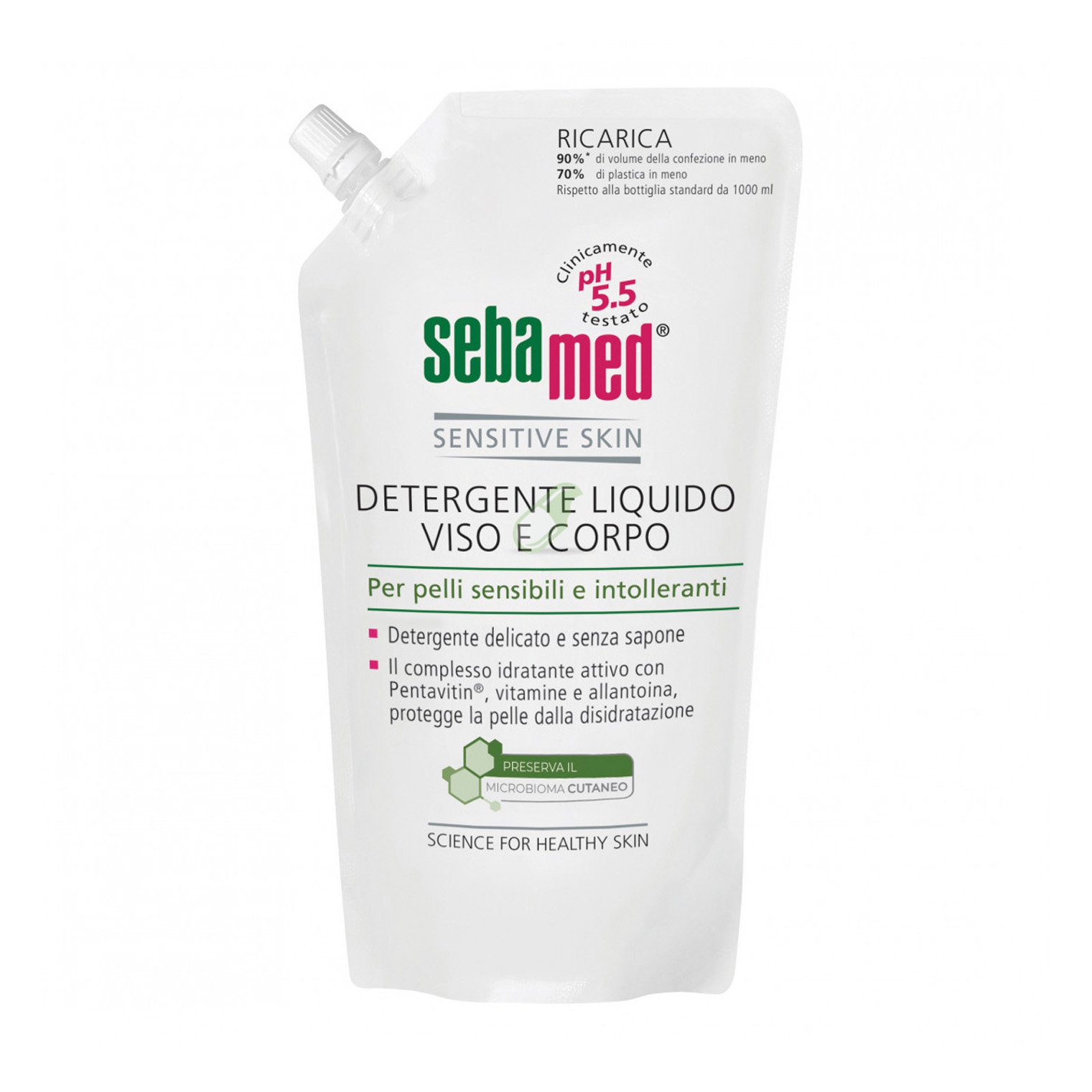Sebapharma Linea Sebamed Detergente Liquido Viso e Corpo 1 Lt Ricarica