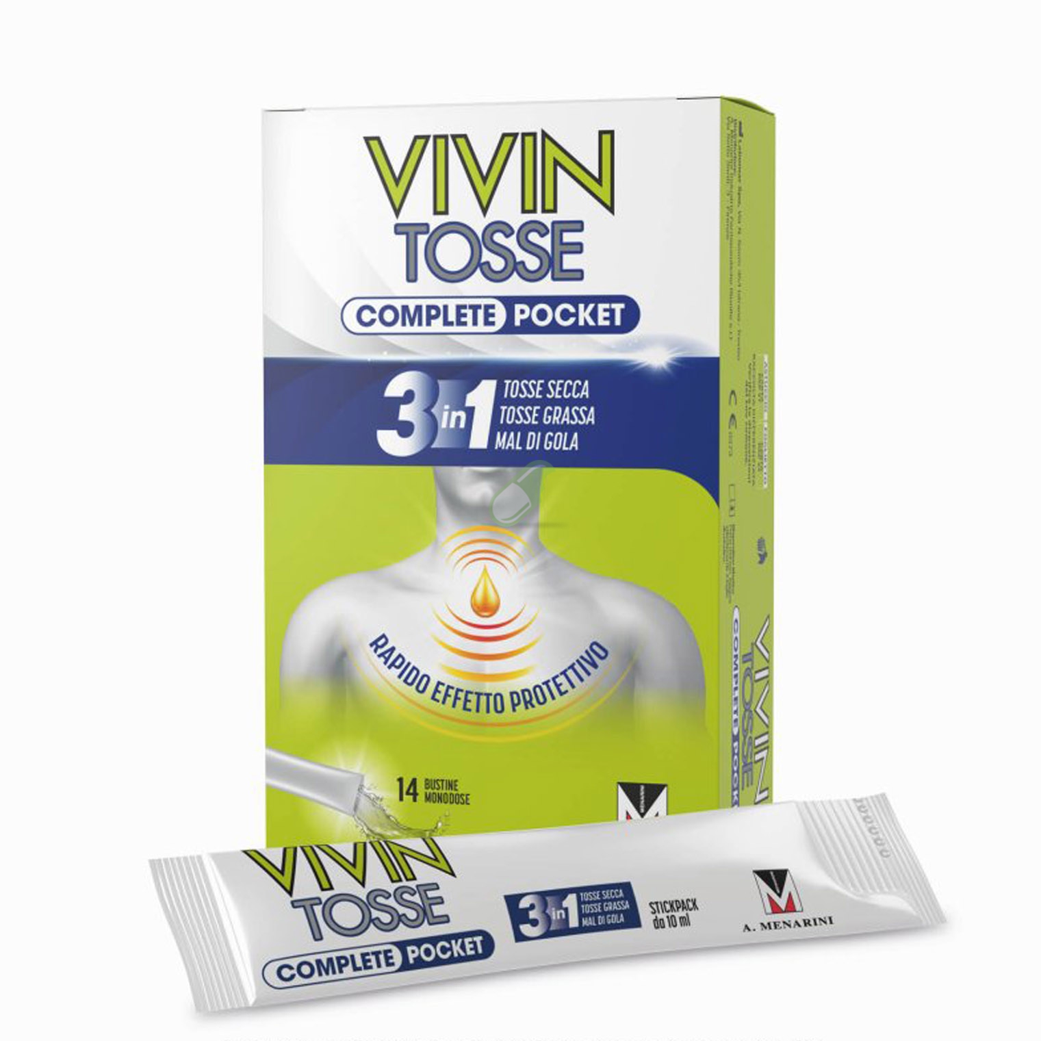 Menarini Vivin Tosse Complete Pocket Sciroppo Per Tosse 14 Stickpack da 10 ml