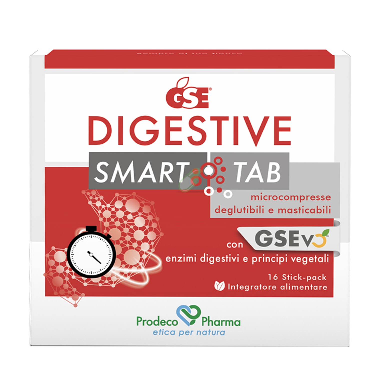 Prodeco Pharma Linea Stomaco Sano GSE Digestive Smart Tab Integratore 16 Stick