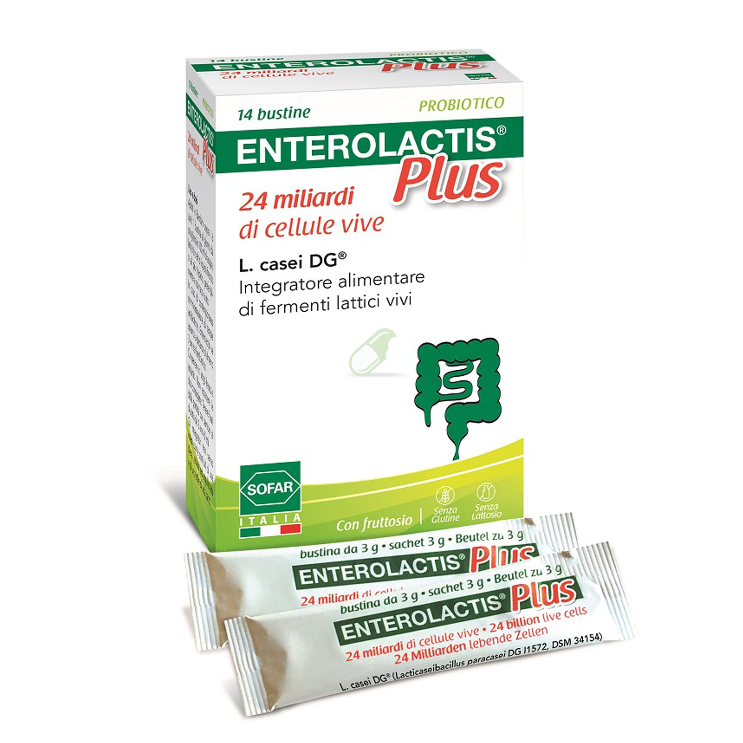 Sofar Linea Intestino Sano Enterolactis Plus Integratore Fermenti 14 Buste