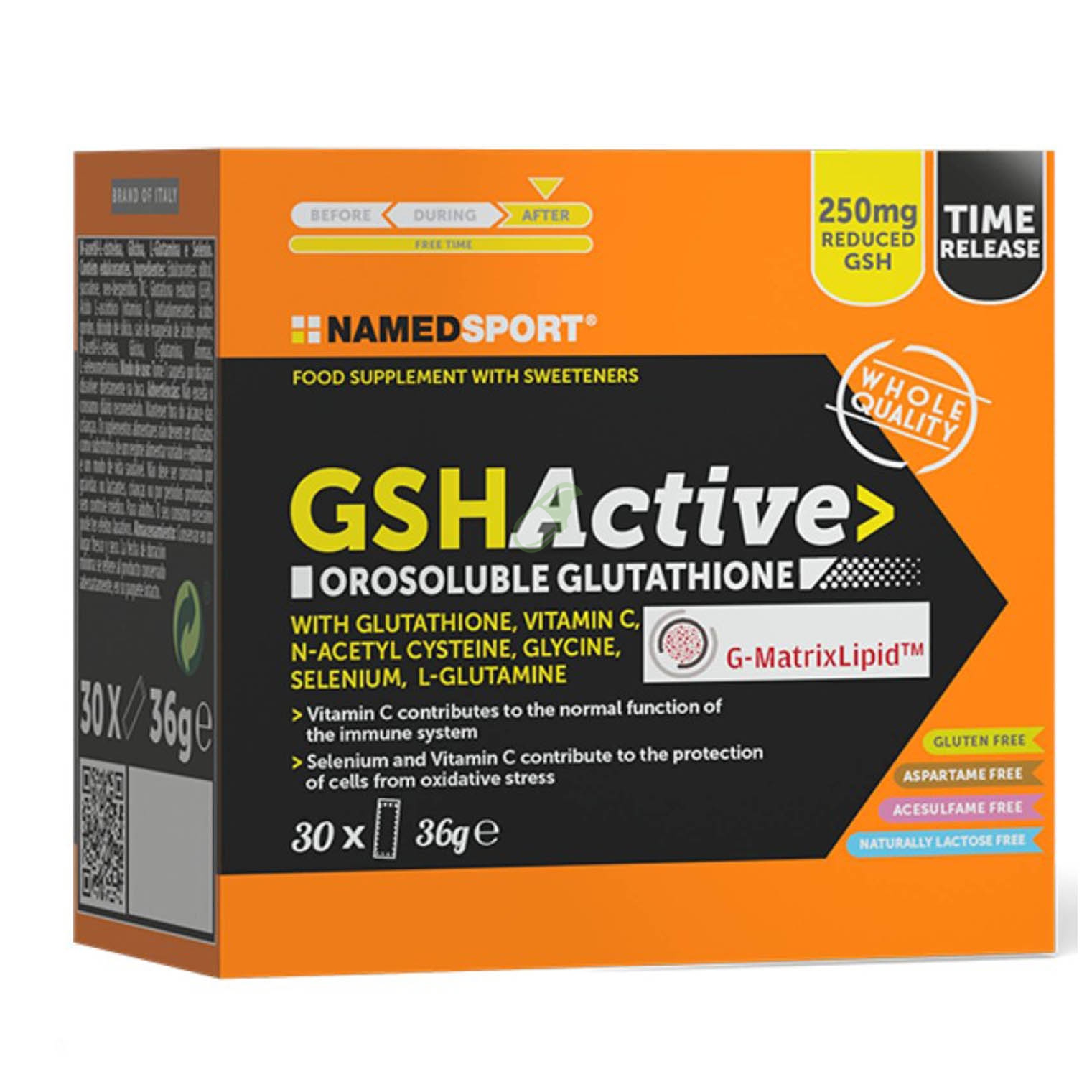 Named Linea Antiossidanti GSHActive Integratore 30 Bustine Orosolubili