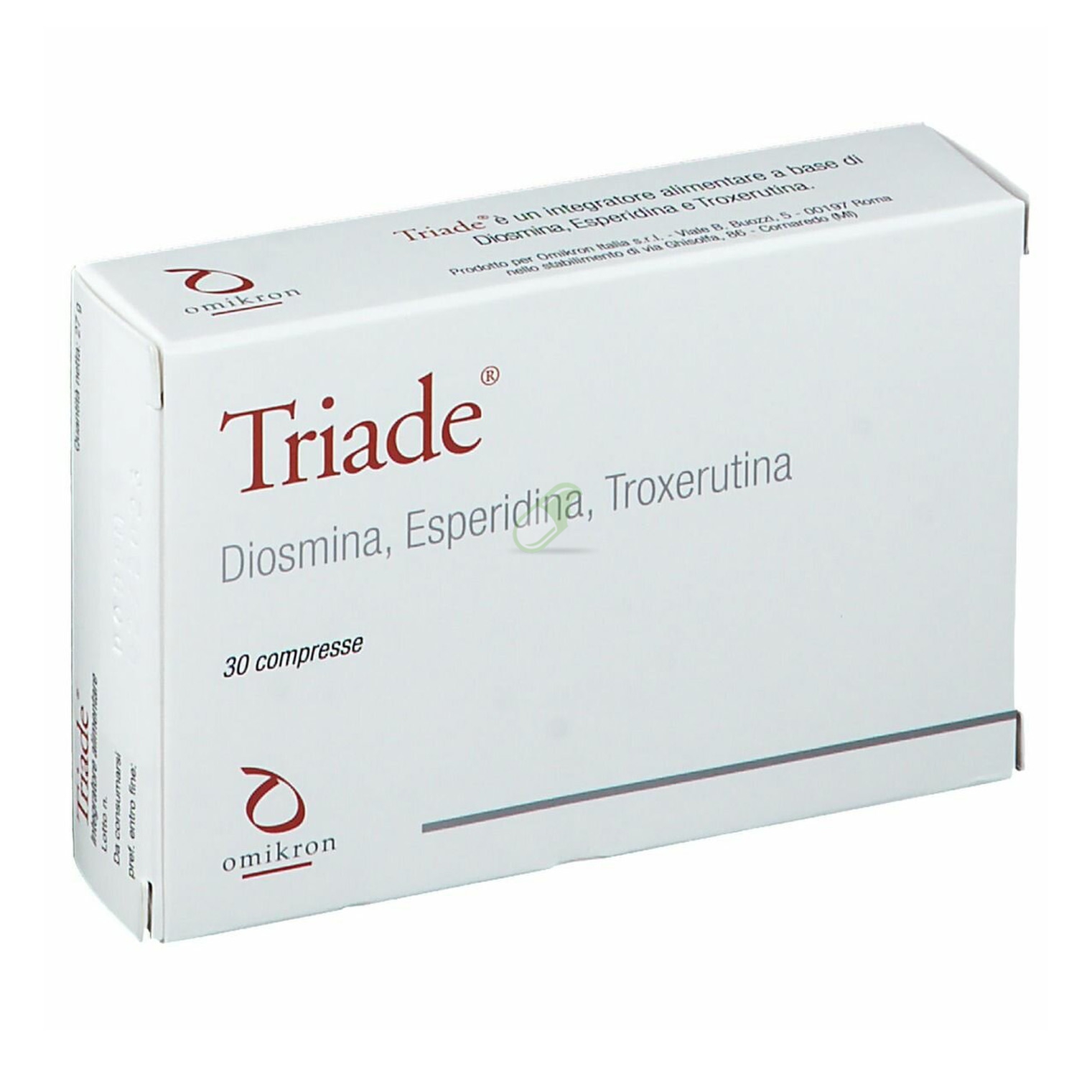 Omikron Italia Linea Circolazione e Microcircolo Triade Integratore 30 Compresse