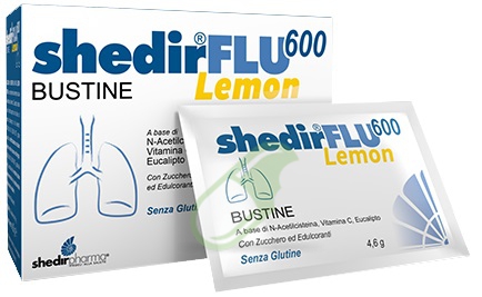 Shedir Pharma Linea Benessere vie Aeree Shedirflu 600 Lemon 20 Bustine