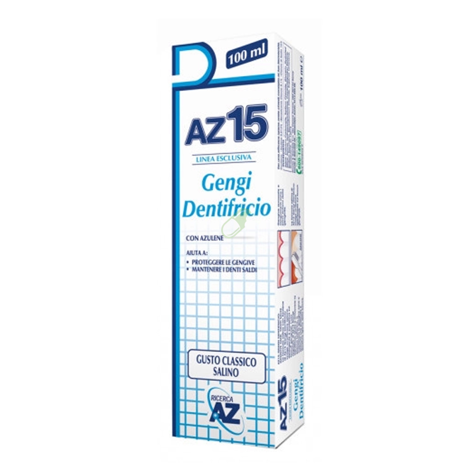 AZ Linea Igiene Orale AZ15 Gengi Dentrificio Protezione Gengive Classico 100 ml