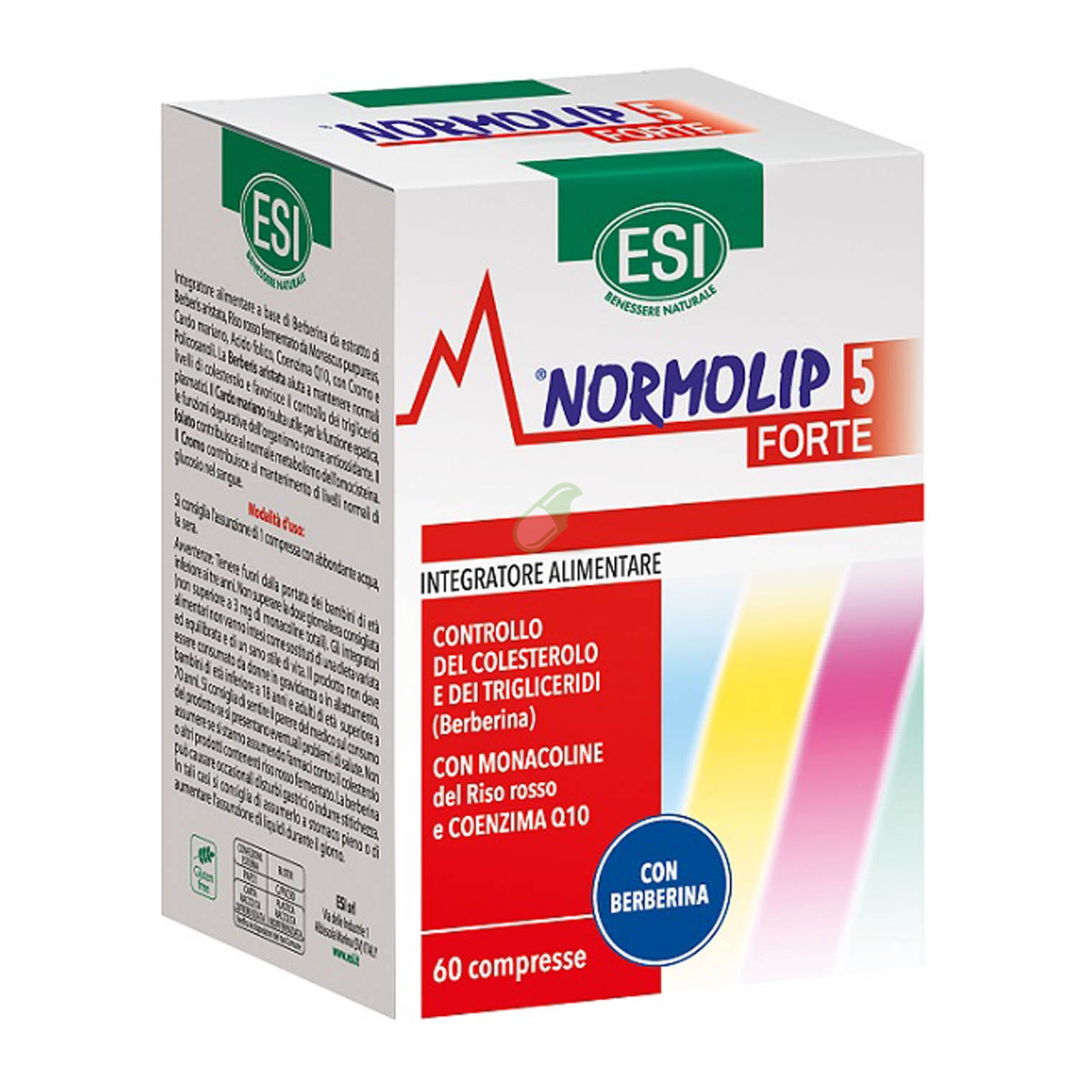 Esi Linea Controllo Colesterolo Trigliceridi Normolip 5 Forte 60 Compresse