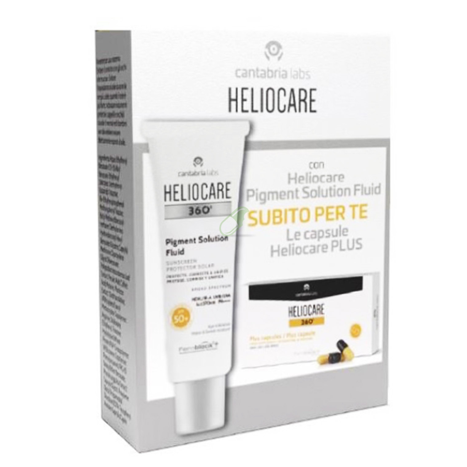 Heliocare Linea 360 SPF 50+ Pigment Solution Fluido + Heliocare Plus 7 capsule