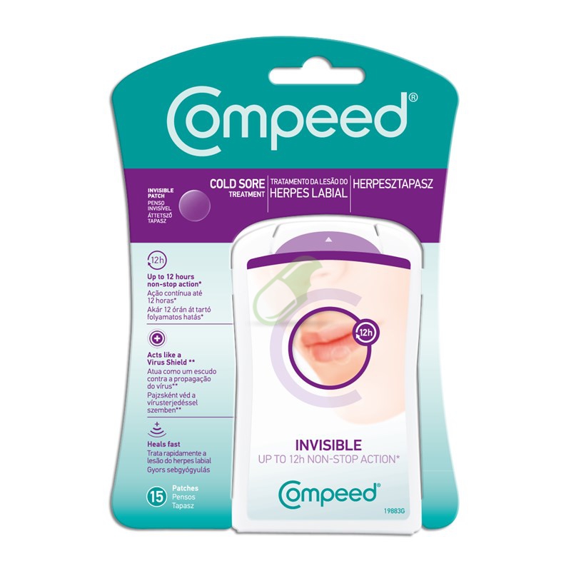 Compeed Herpes Patch Total Care Invisible 15 Cerotti