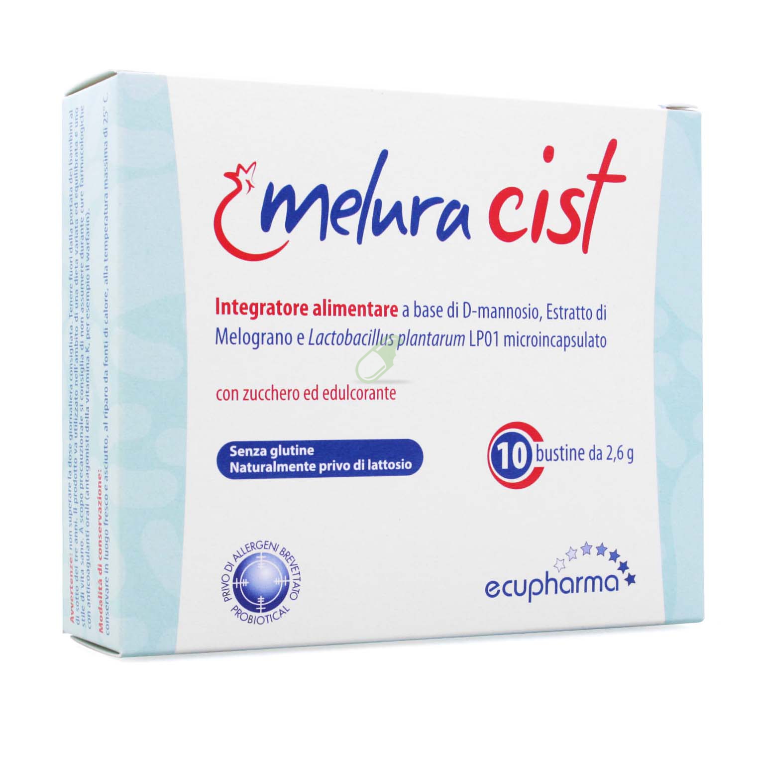 Ecupharma Linea benessere delle vie Urinarie Melura Cist Integratore 10 Bustine