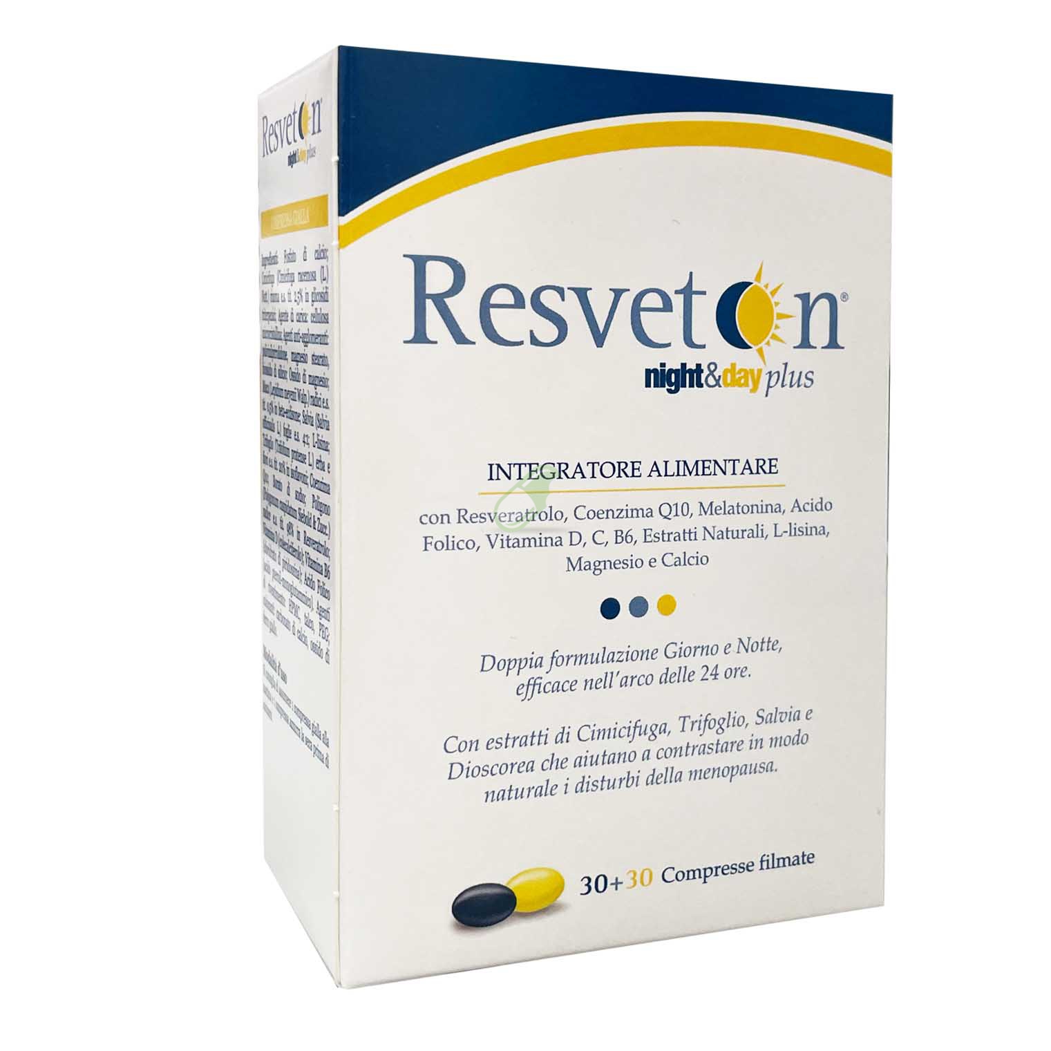 AMP Biotec Resveton Night & Day Plus Integratore 30 + 30 Compresse