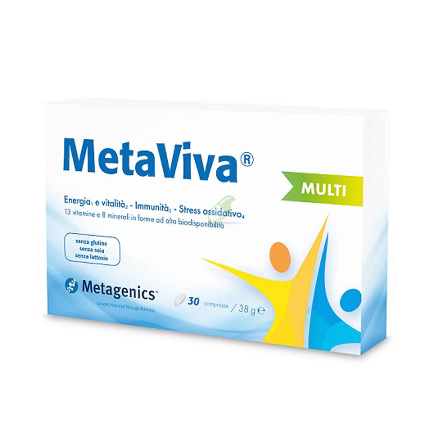 Metagenetics Linea Vitamine e Minerali Metaviva Multi Integratore 30 Compresse