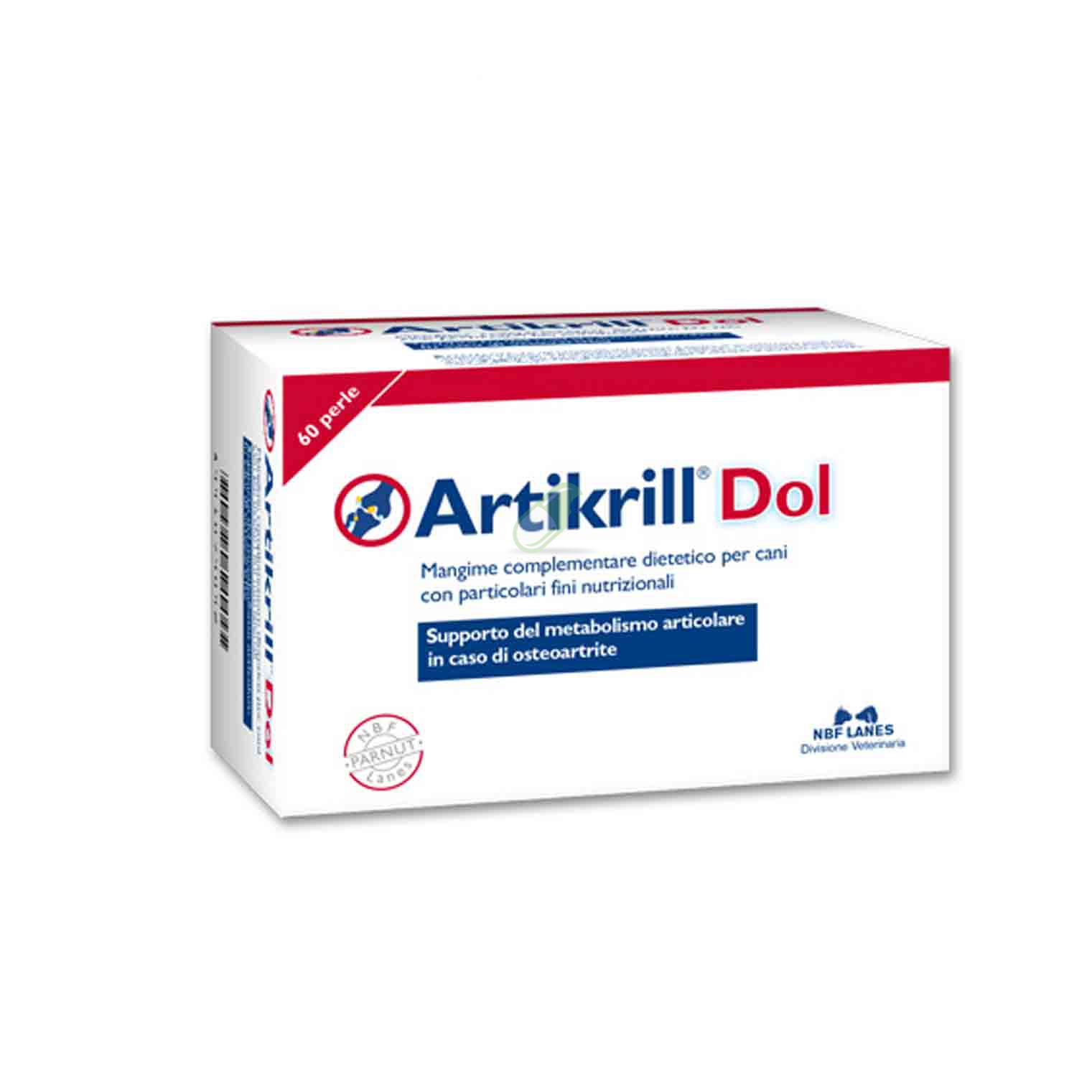 NBF Lanes Linea Veterinaria Artikrill Dol Cane Integratore 60 perle