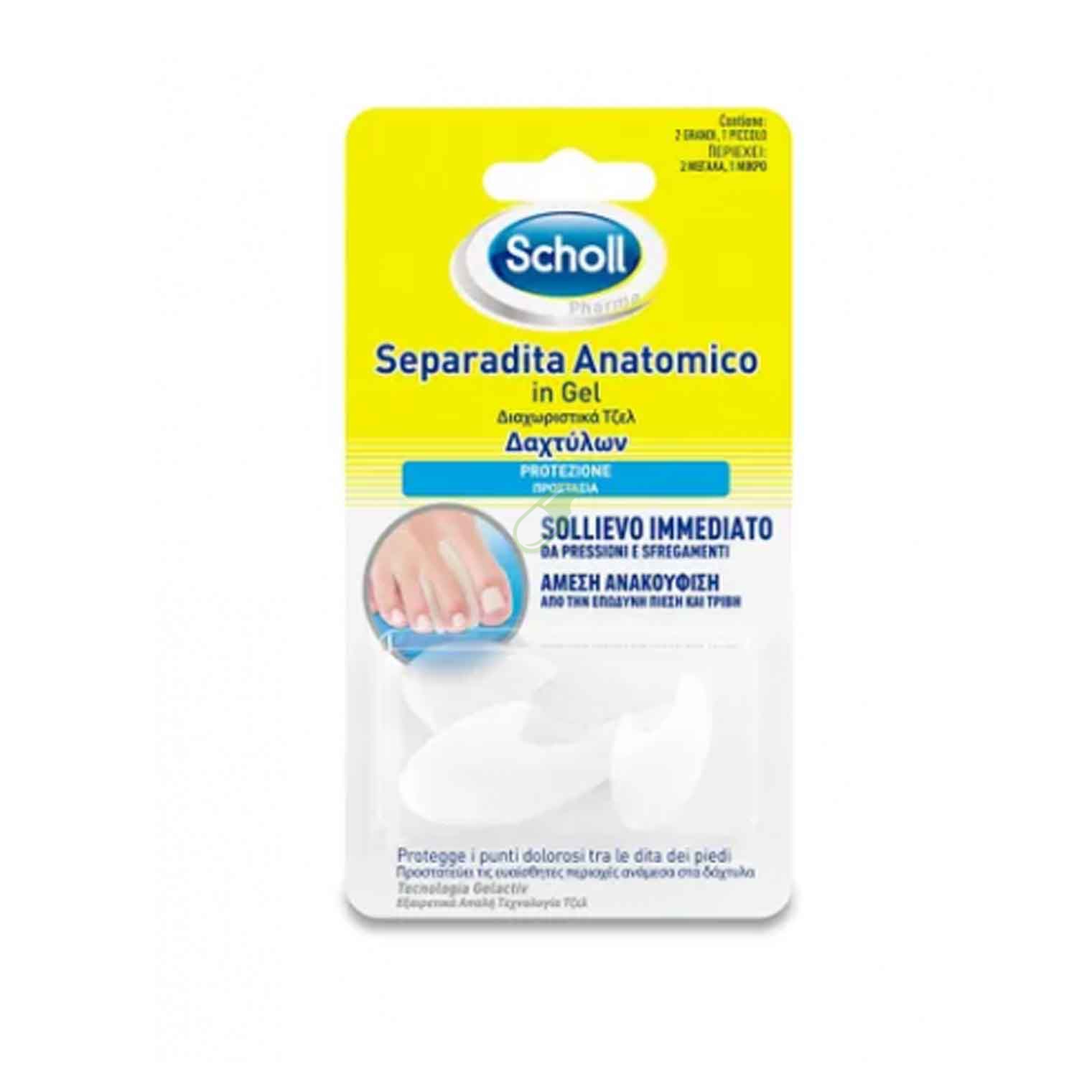 Scholl Linea Benessere del piede Separadita Protettivo in Gel Scholl 3 pezzi
