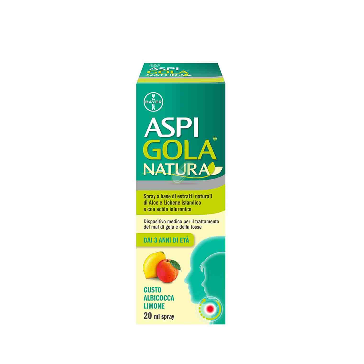 Bayer Linea Gola Sana Aspi Gola Natura Spray Albicocca/Limone 20 ml