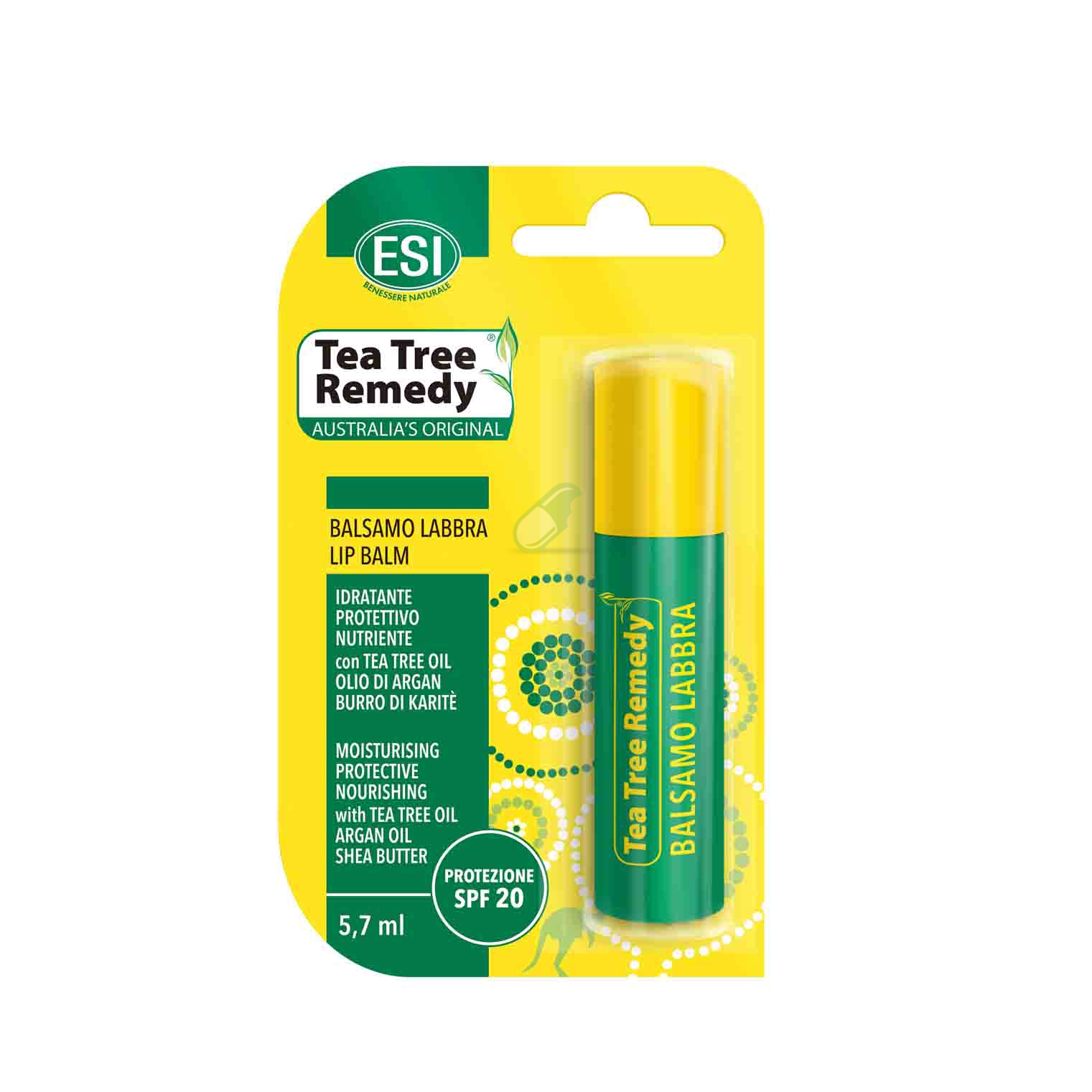 Esi Linea Labbra Sane Tea Tree Remedy Balsamo Labbra SPF 20 Stick da 5,7 ml