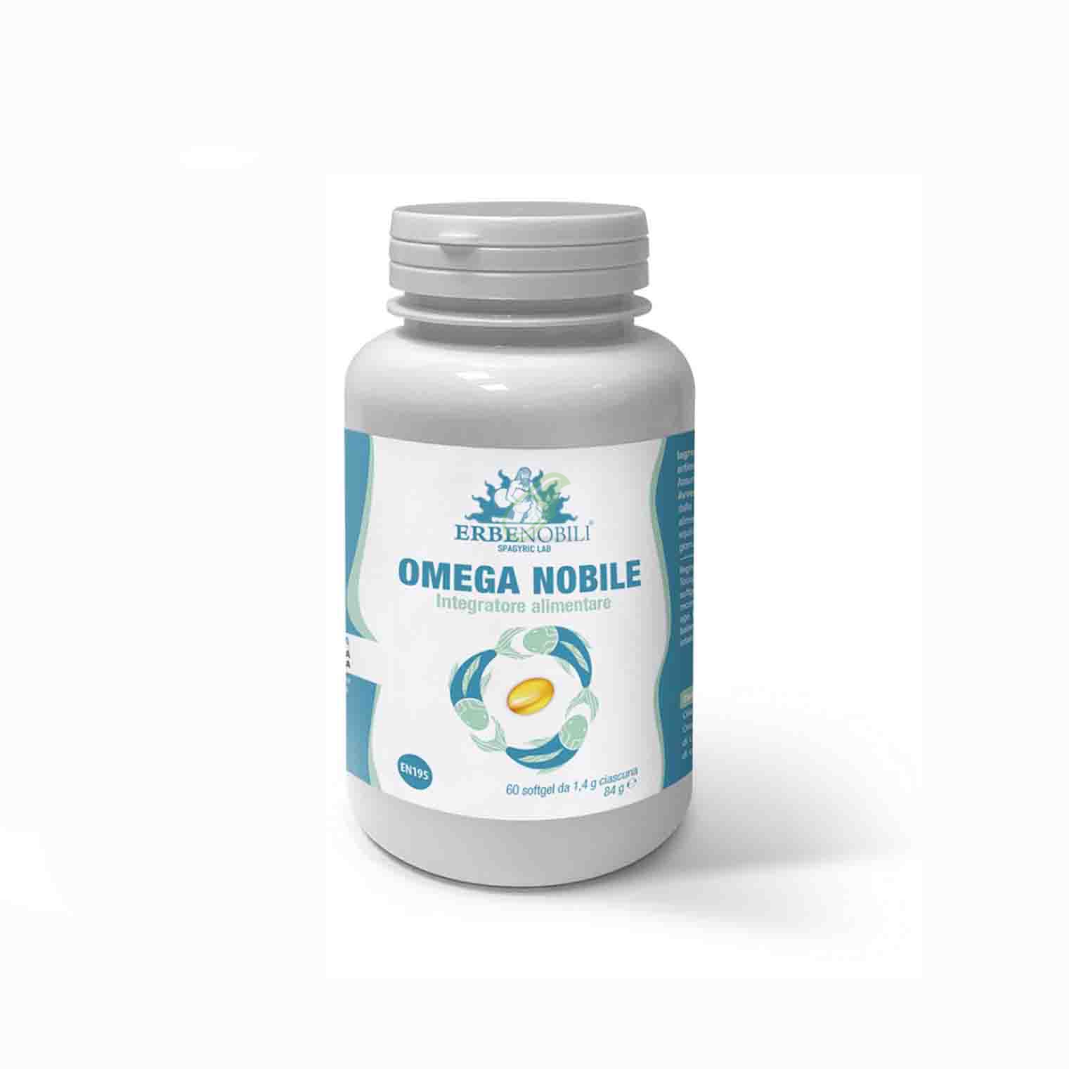 Erbenobili Linea Benessere del Cuore Omega Nobile Integratore 60 softgel