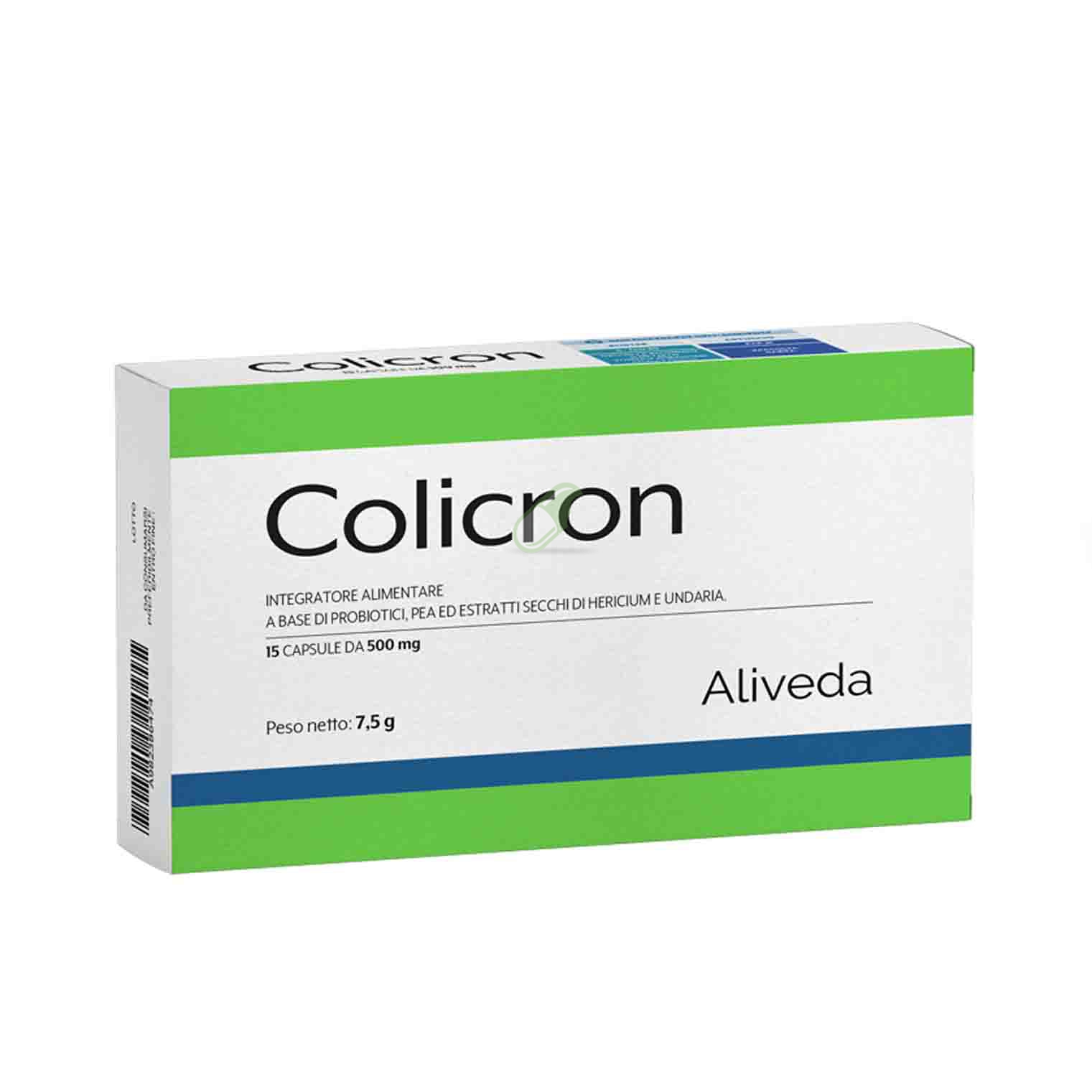 Laboratori Aliveda Linea Intestino Sano Colicron Integratore 15 Capsule