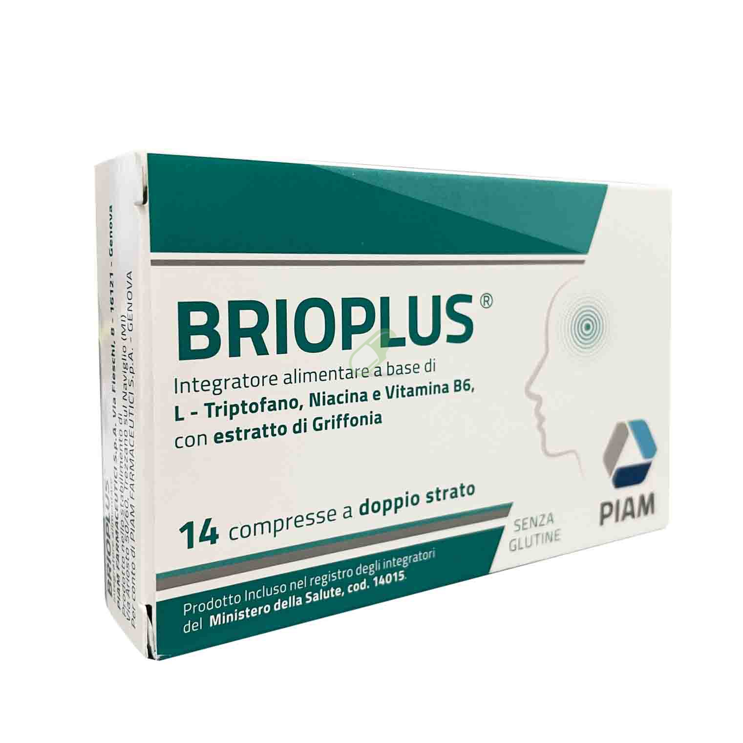 Piam Farmaceutici Linea Funzioni Cognitive Brioplus Integratore 14 Compresse