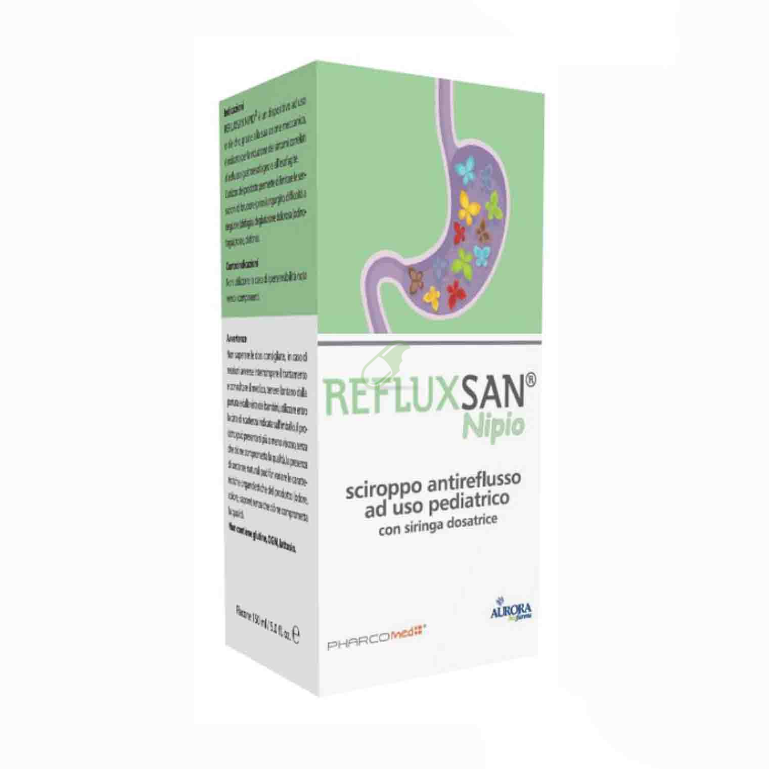 Aurora Biofarma Linea Stomaco Sano Refluxsan Nipio Sciroppo Antireflusso 150 ml