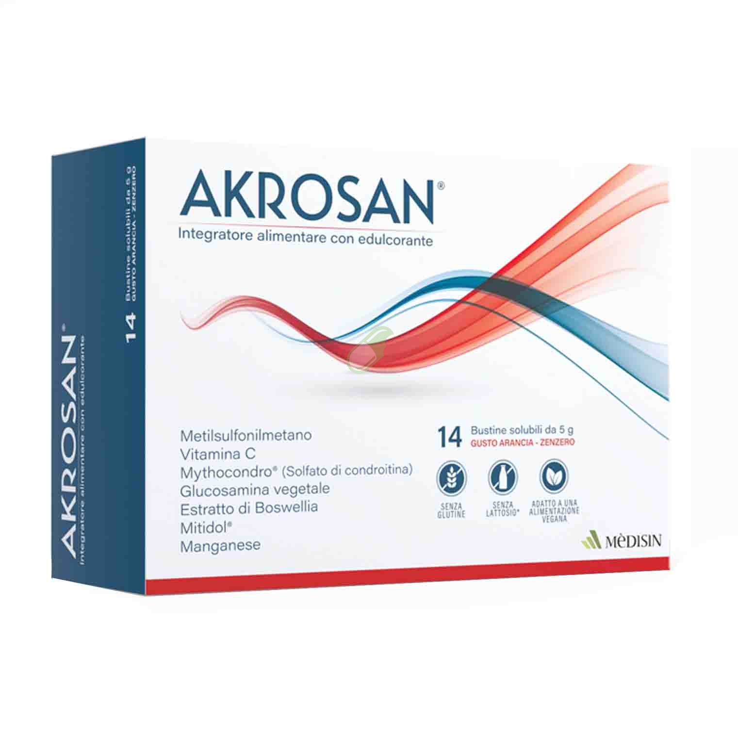 Medisin Linea Articolazioni Sane Akrosan Integratore 14 Bustine