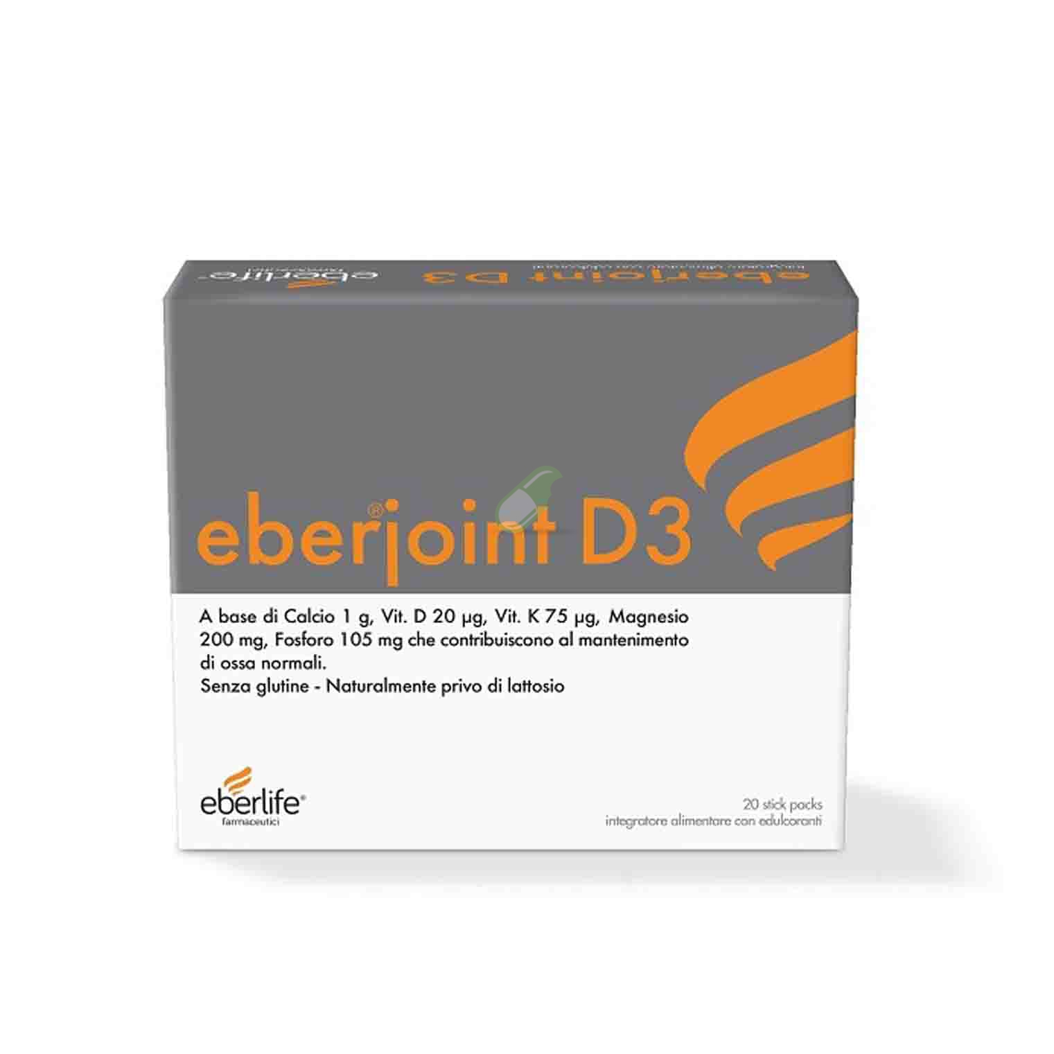Eberlife Farmaceutici Linea Vitamina e Minerali Eberjoint D3 20 Stick Packs
