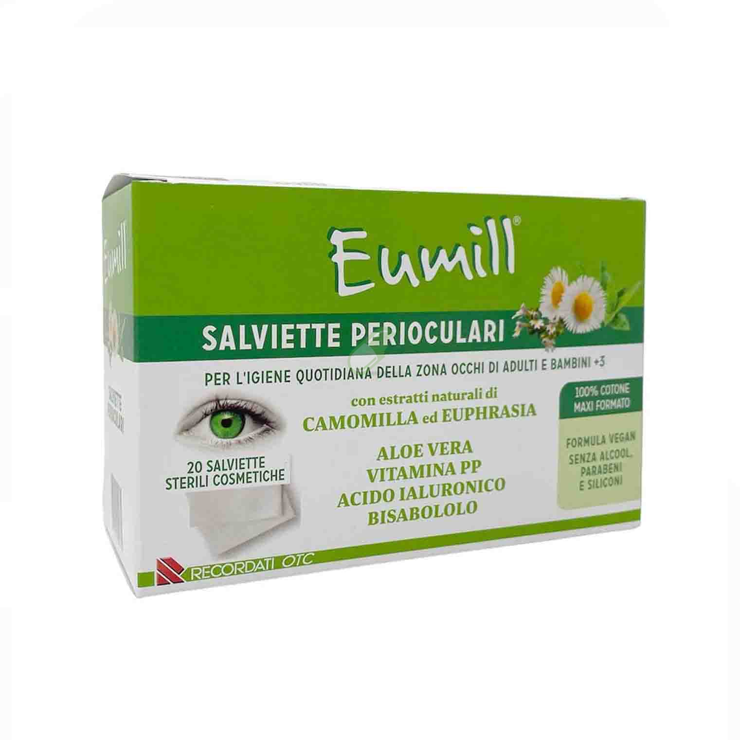 Recordati Linea Benessere Oculare Eumill Salviette Perioculari 20 pezzi