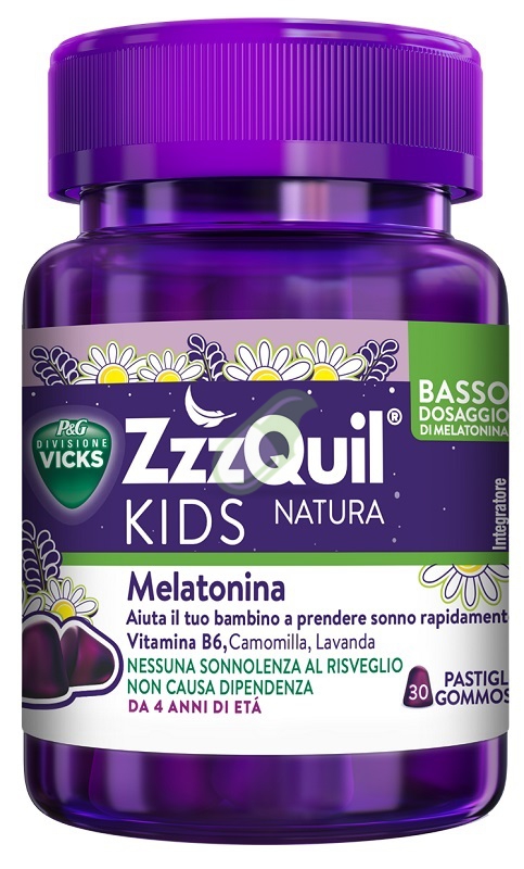 Procter & Gamble Linea Sonno Sereno Vicks Zzzquil Kids Natura 30 Pastiglie