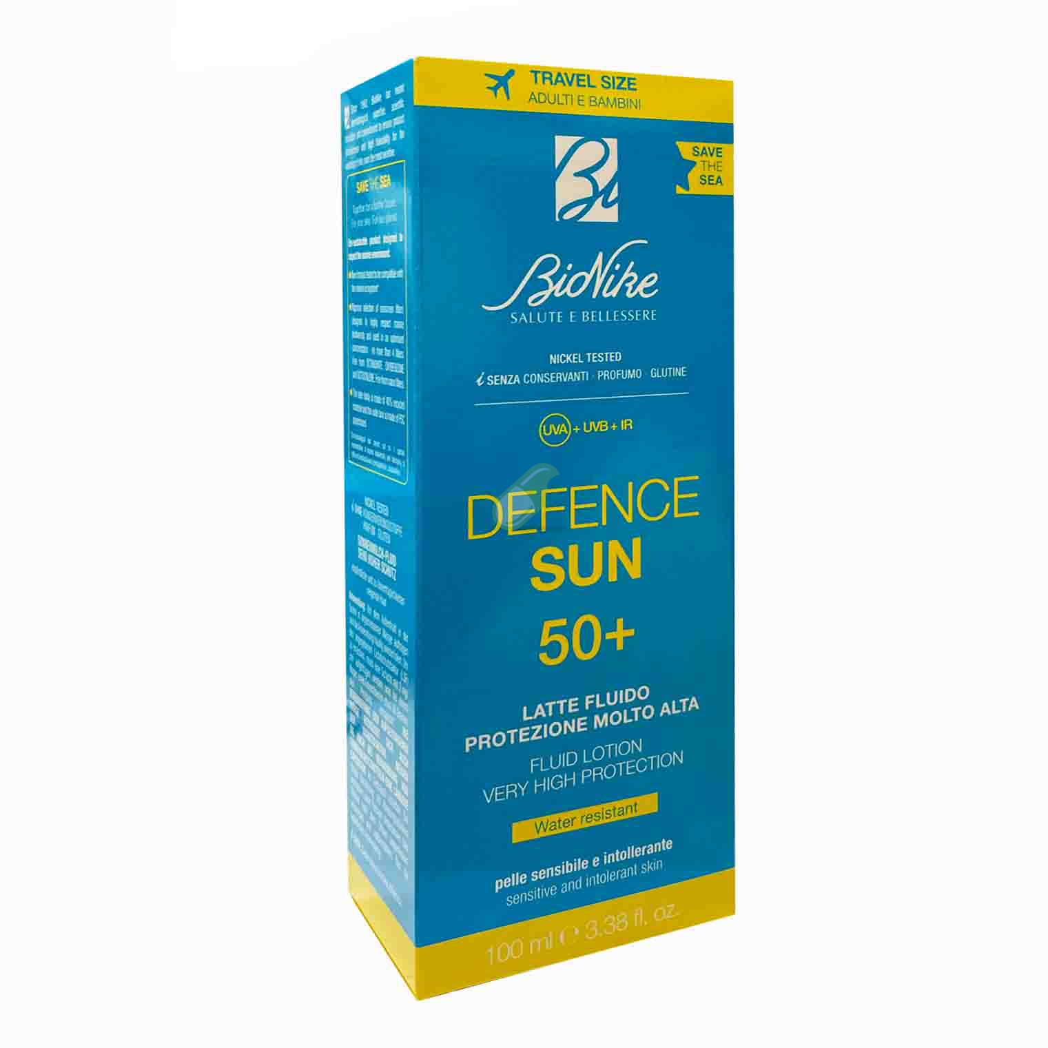 BioNike Linea Defence Sun SPF50+ Latte Fluido Corpo Pelli Sensibili 100 ml