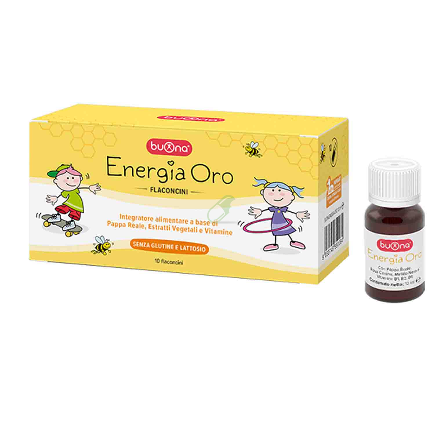 Buona Steve Jones Linea Pediatrica Energia Oro Integratore 10 Flaconcini