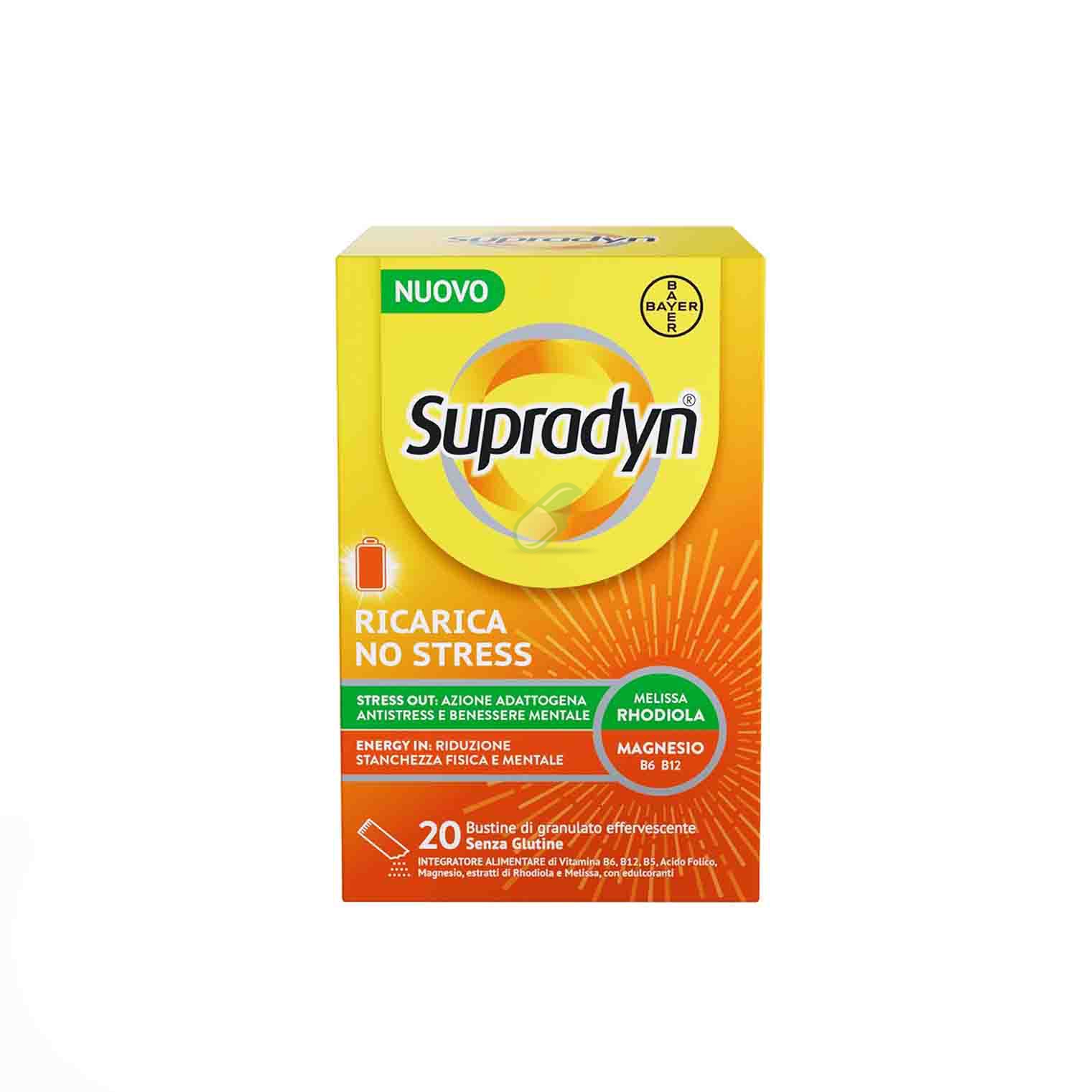 Supradyn Linea Ricarica Supradyn Ricarica No Stress Integratore 20 Bustine