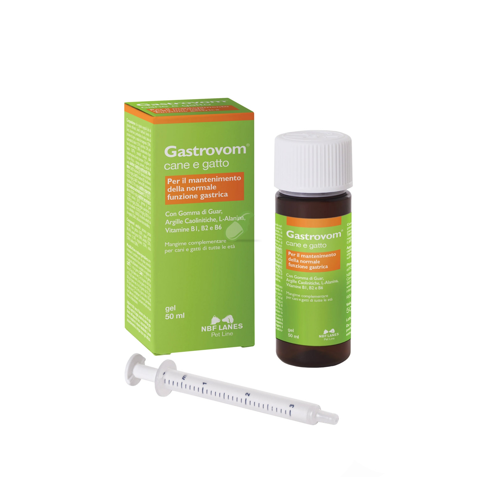NBF Lanes Linea Veterinaria Gastrovon Mangime Complementare Gel 50 ml