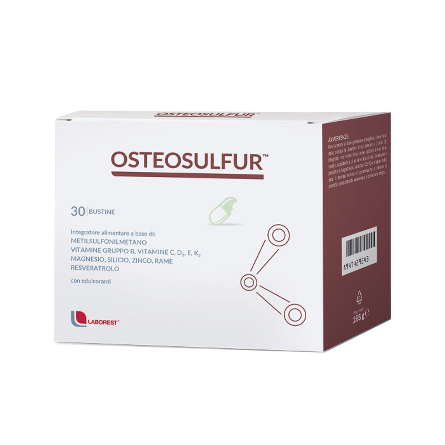 Laborest Italia Linea Ossa Sane Osteosulfur Integratore 30 Buste