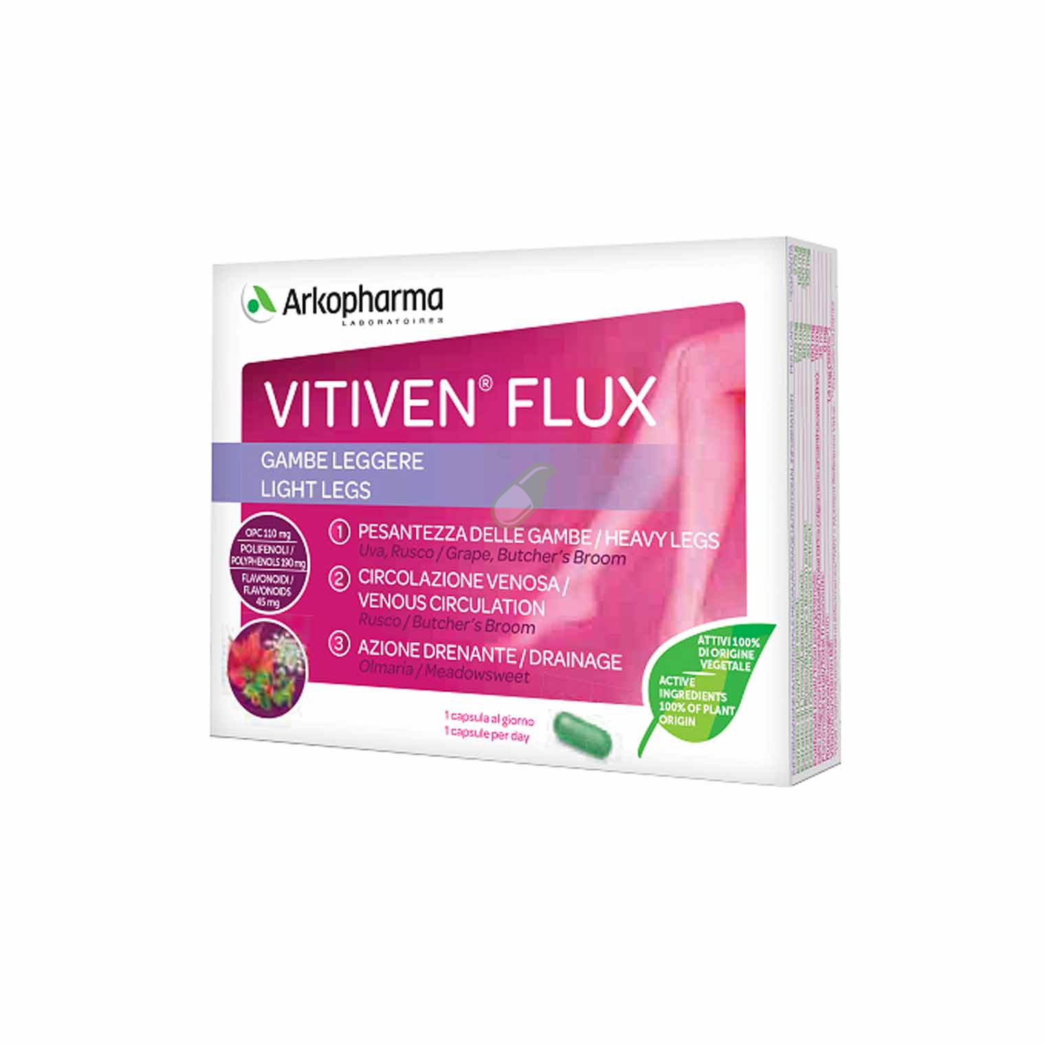 Arkofarm Linea Circolazione e Microcircolo Vitiven Flux Integratore 30 capsule