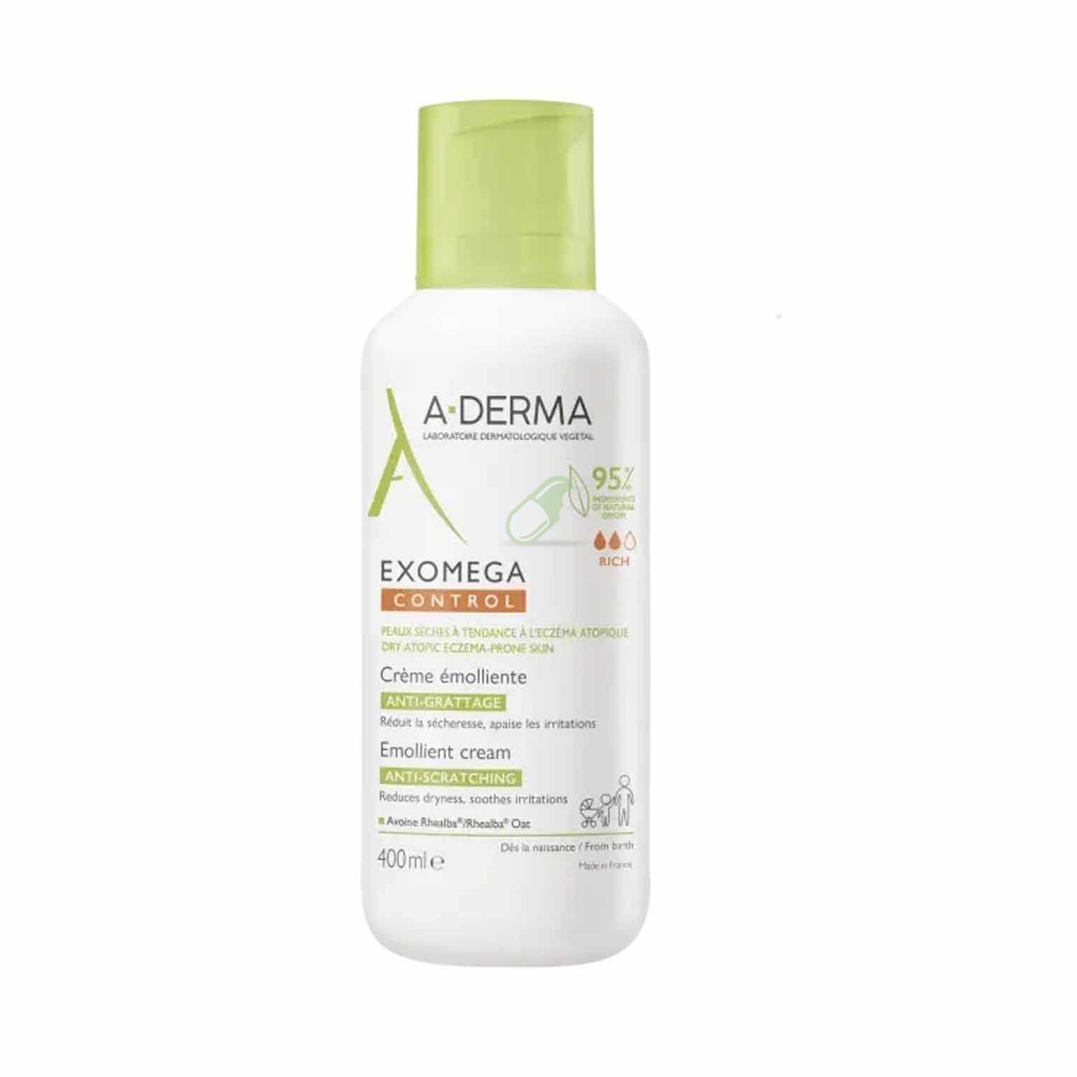 A-Derma Linea Benessere della Pelle Exomega Control Crema Emolliente 400 ml