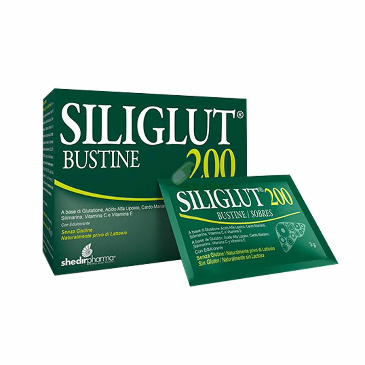 Shedir Pharma Linea Fegato Sano Siliglut 200 Integratore 20 Bustine