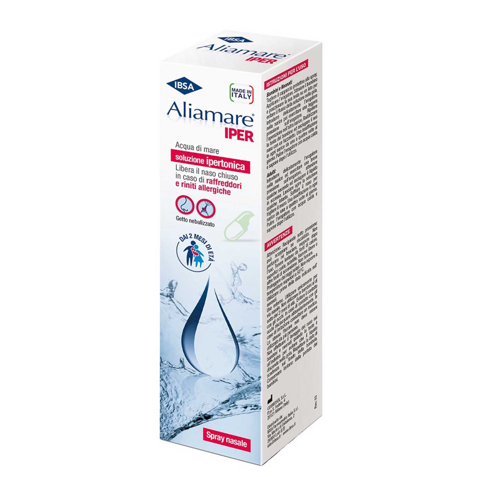 IBSA Farmaceutici Linea Igiene Naso Alimare Soluzione Ipertonica Spray 125 ml