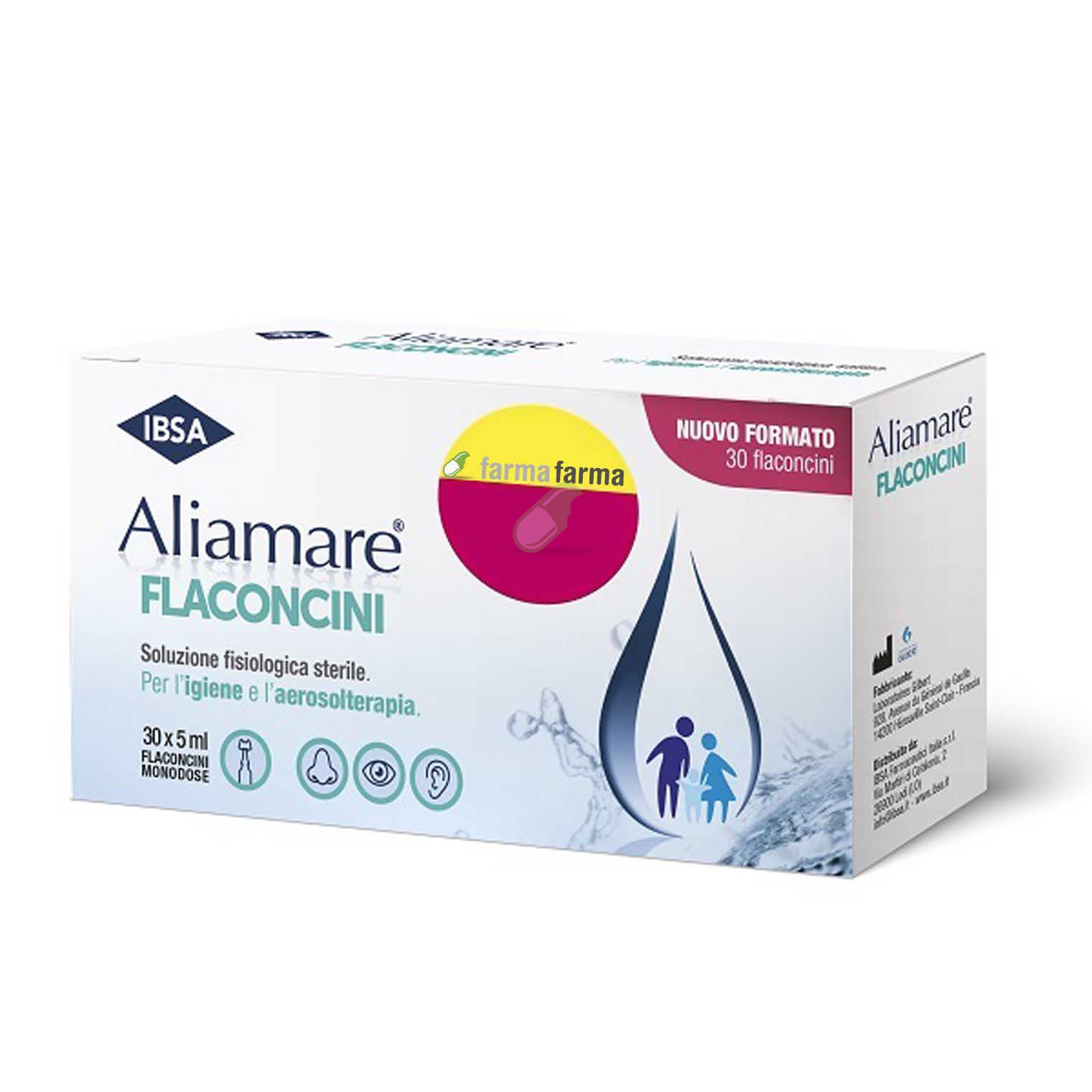 IBSA Farmaceutici Linea Igiene Naso Alimare Soluzione Fisiologica Sterile 30 Fl