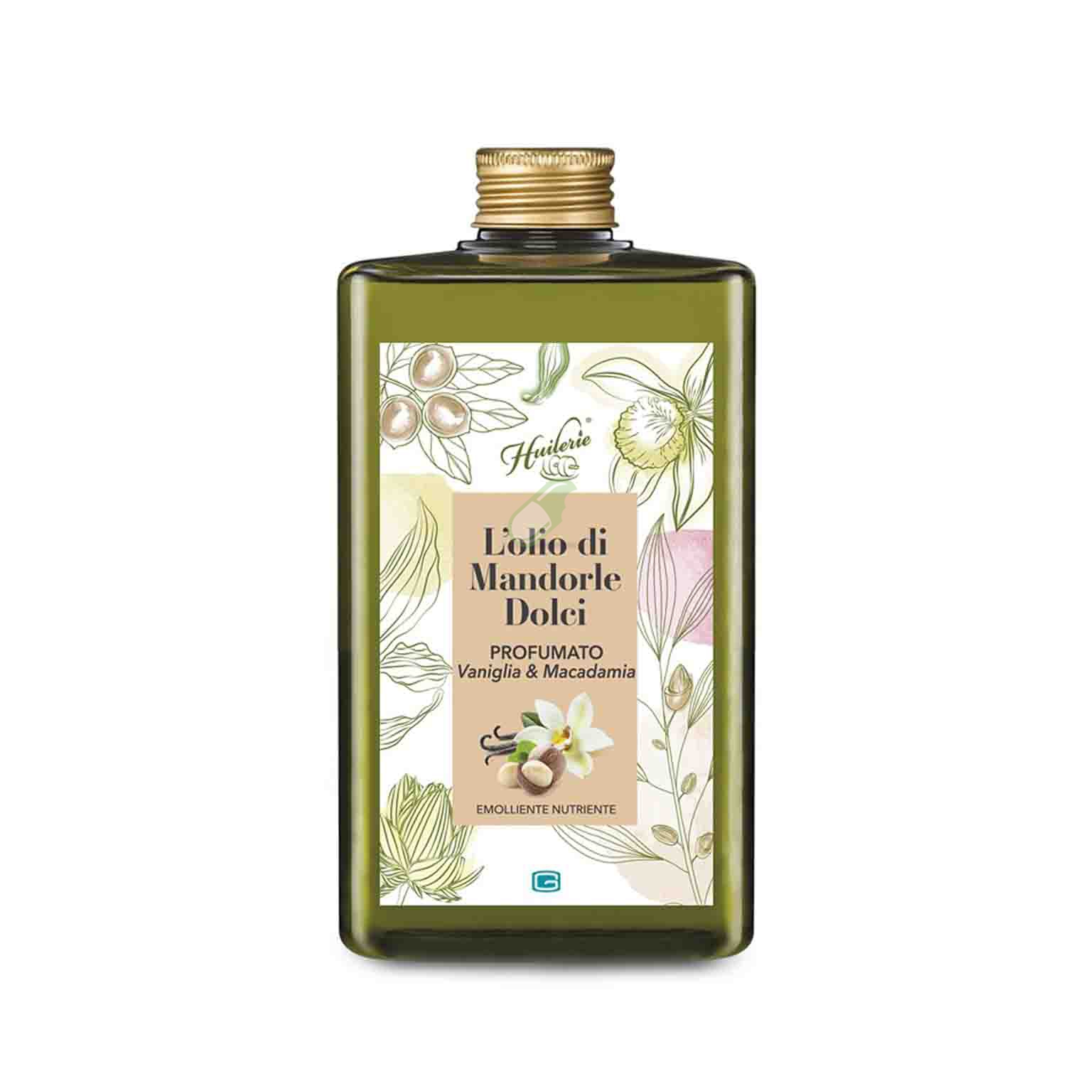 Huilerie Linea Cura del Corpo Olio di Mandorle Dolci 300 ml Vaniglia e Macadamia