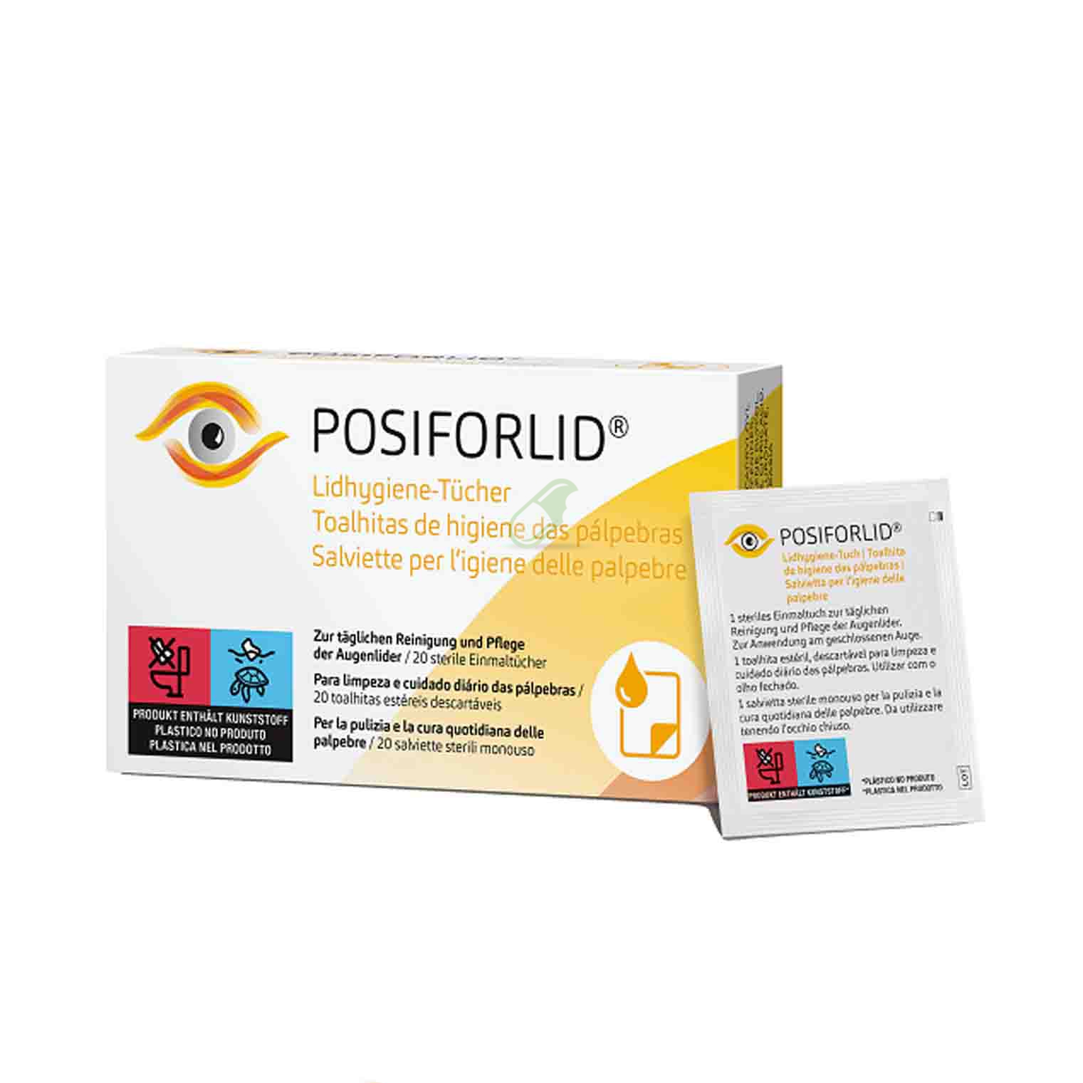 Ursapharm Linea Benessere degli Occhi Posiforlid Salviette 20 Pezzi