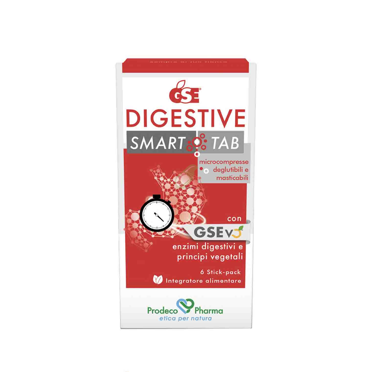Prodeco Pharma Linea Stomaco Sano GSE Digestive Smart Tab Integratore 6 Stick