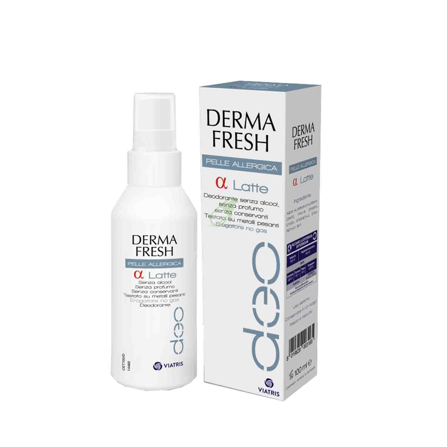 Dermafresh Linea Pelli Allergiche Alfa Latte Deodorante 100 ml