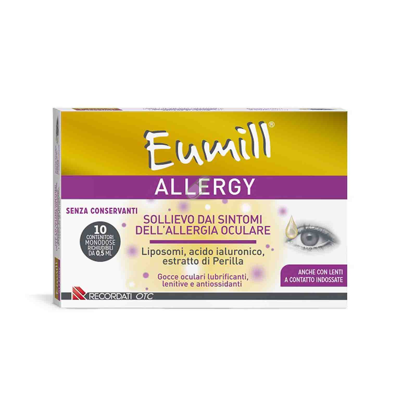 Recordati Linea Benessere Oculare Eumill Gocce Allergy 10 monodose da 5 ml