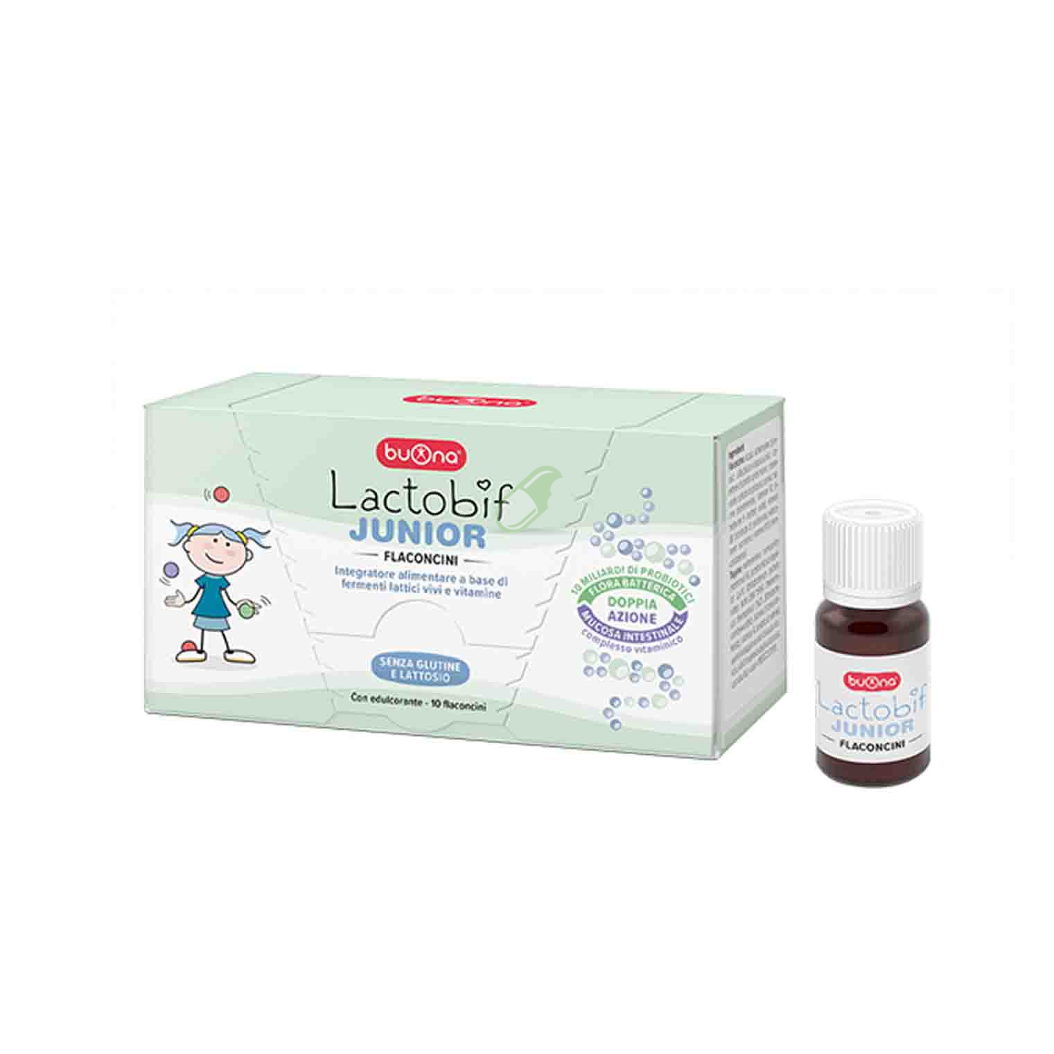 Buona Linea Pediatrica Lactobif Integratore di Fermenti Lattici e Vitamine 10 Fl