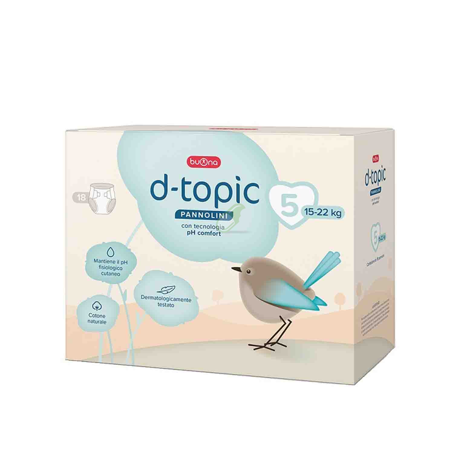 Buona Steve Jones Linea Pediatrica D-Topic Pannolini Taglia 5 18 Pannolini