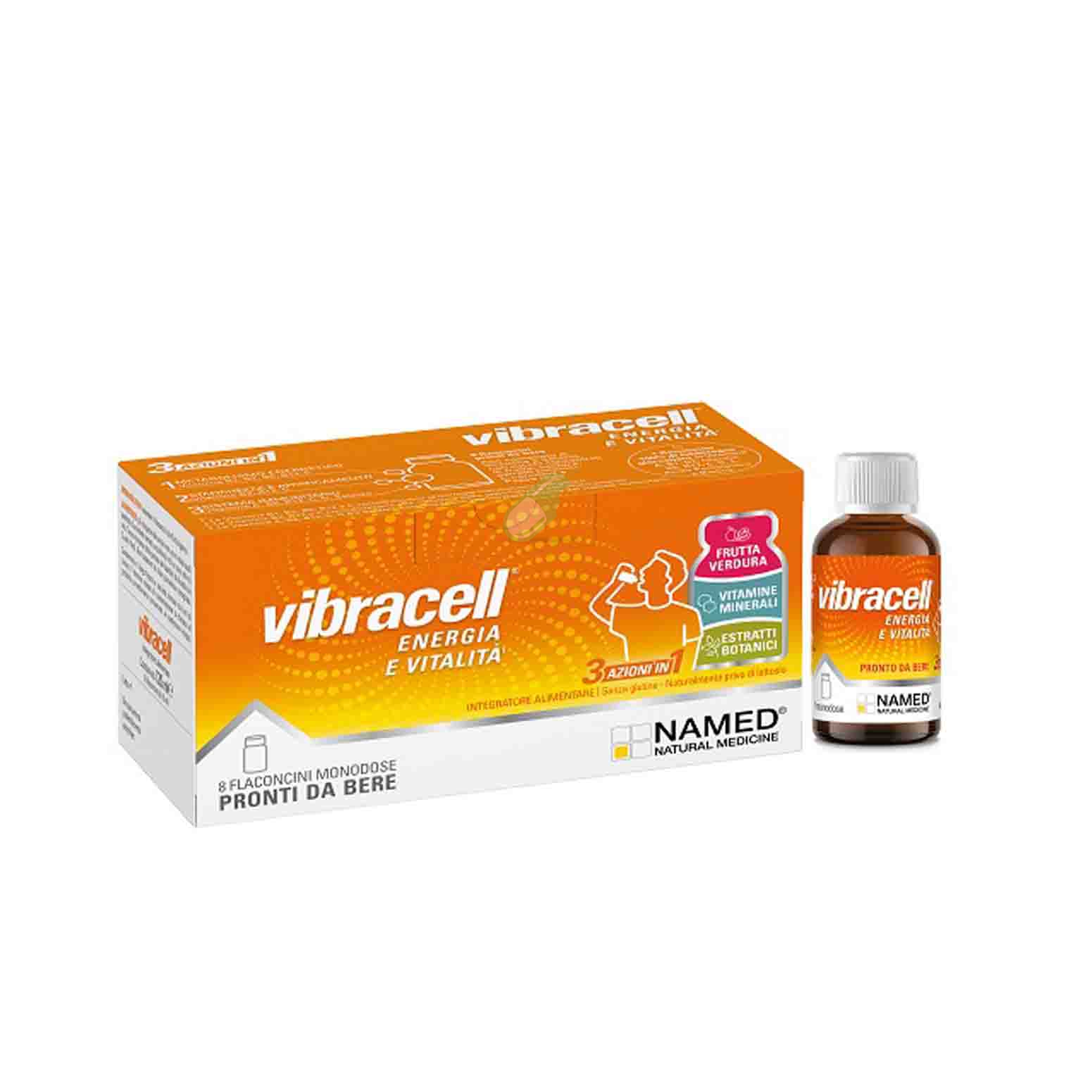Named Linea Vitamine e minerali Vibracell Integratore 8 Flaconcini