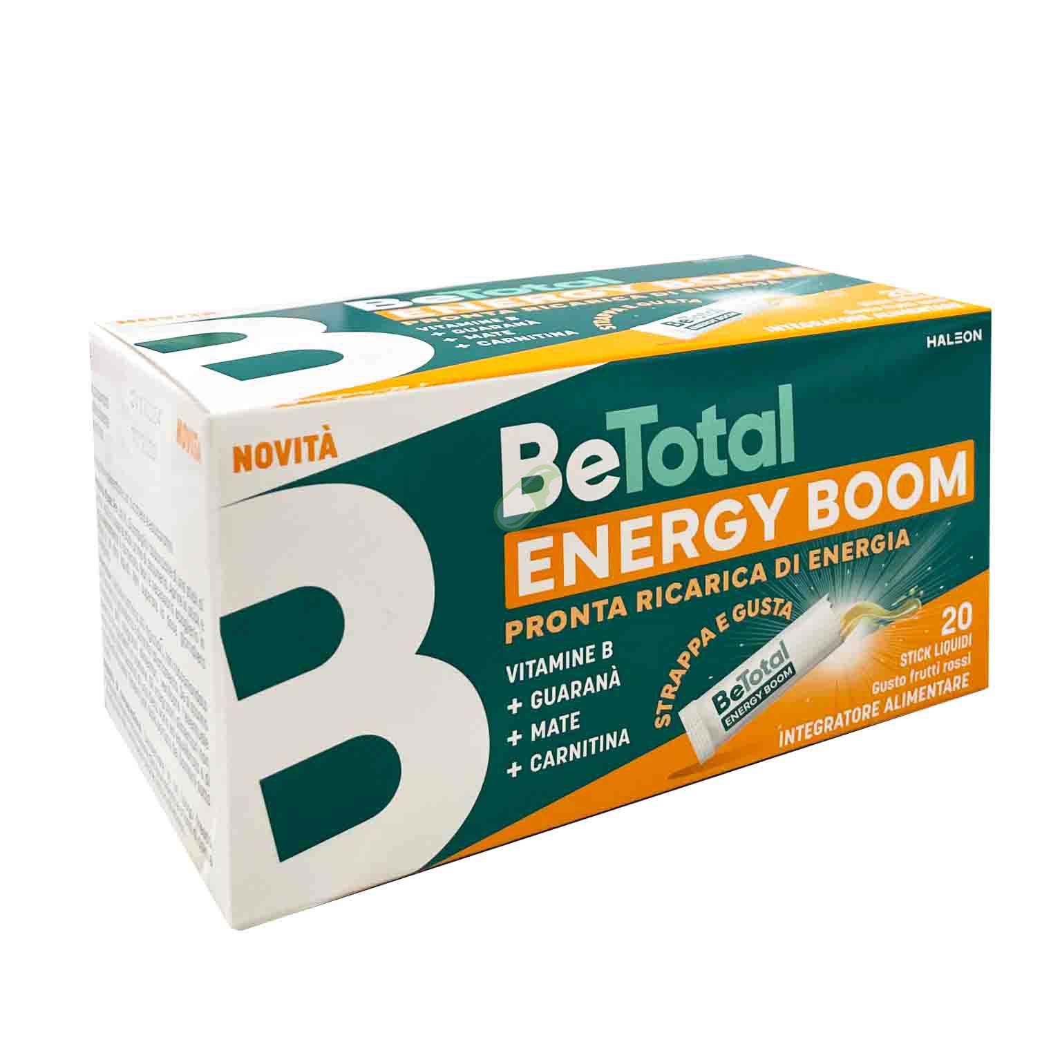 Betotal Energy Boom Linea Vitamine e Minerali Integratore 20 Stick