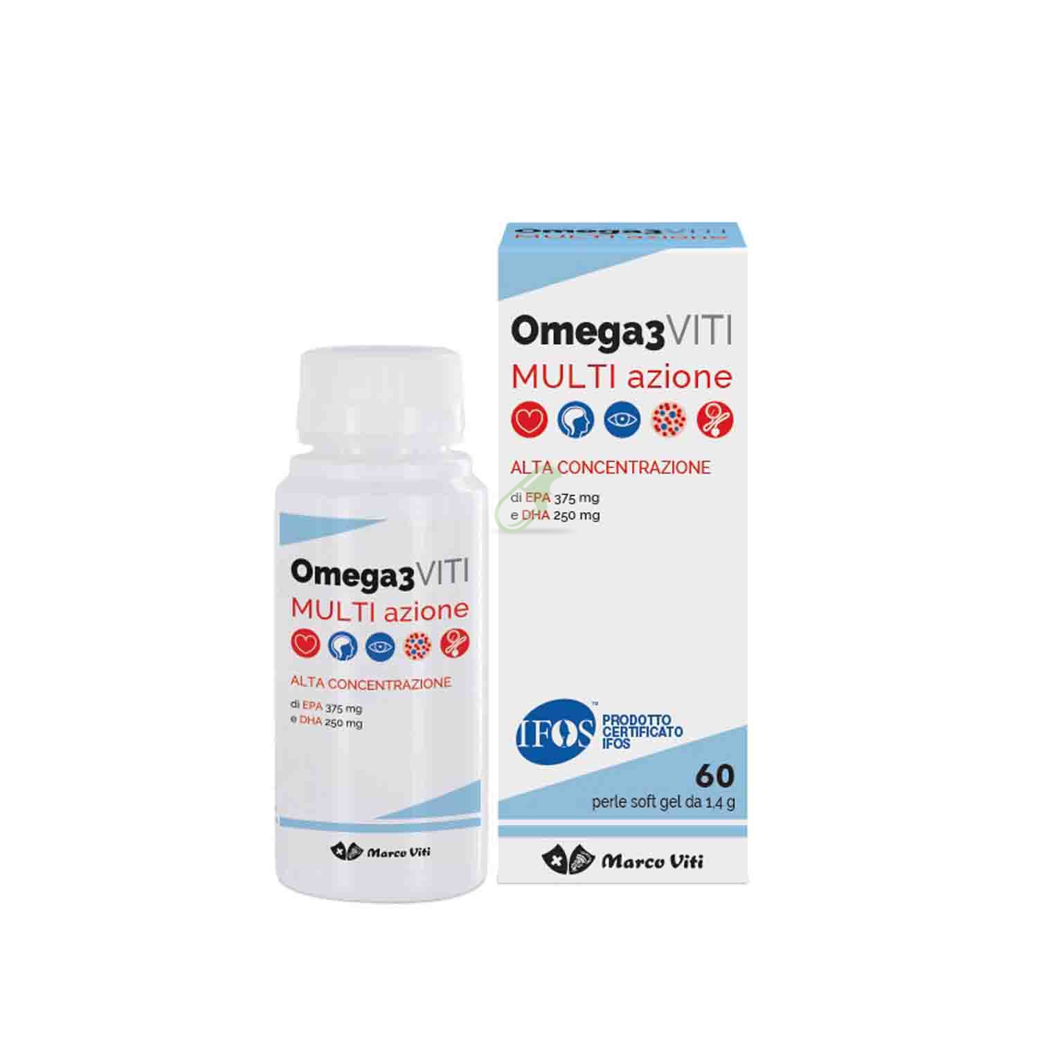 Massigen Linea Salute e Benessere Omega 3 Multiazione Integratore 60 Perle