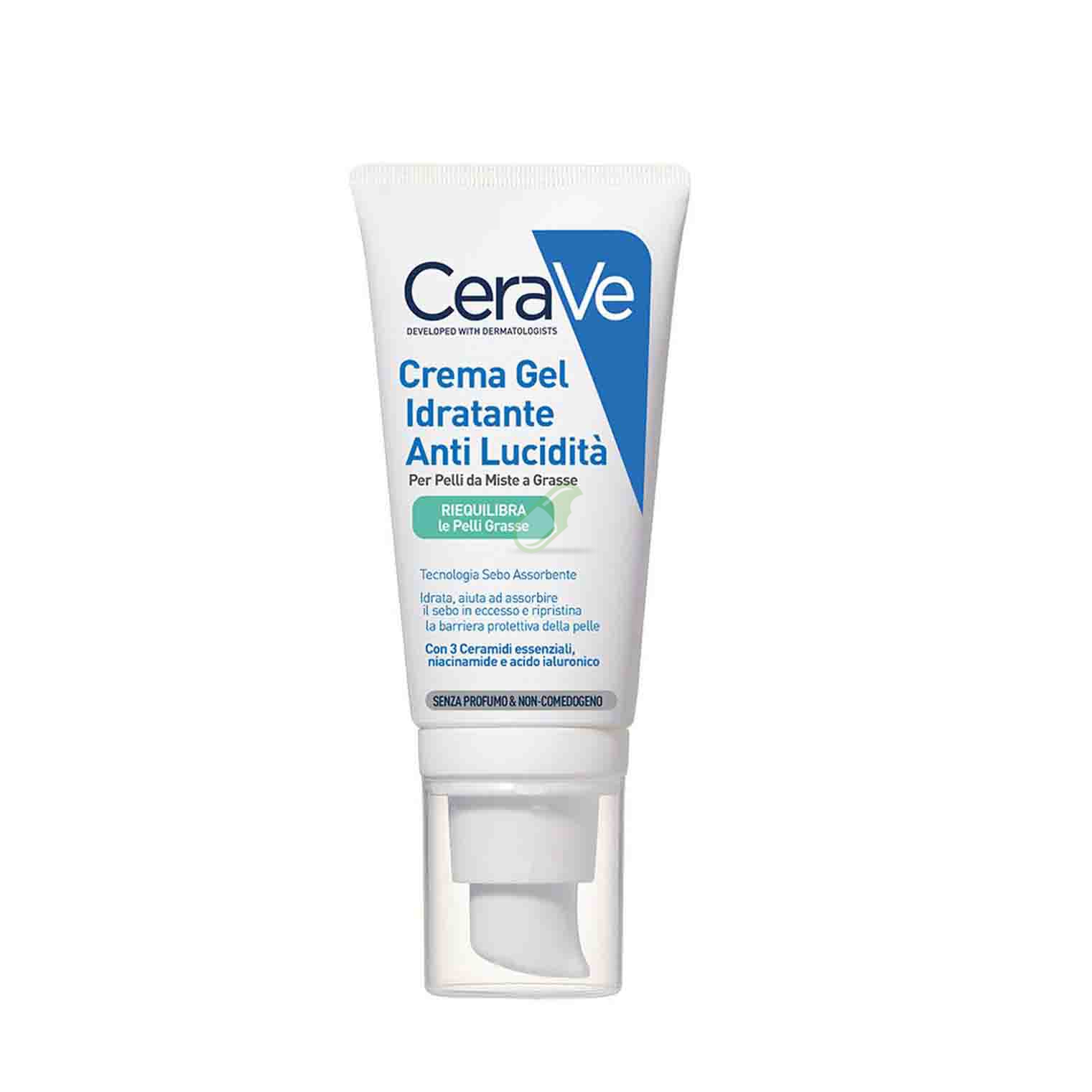CeraVe Linea Viso Crema Viso Idratante Anti Lucidit Tubo 50 ml