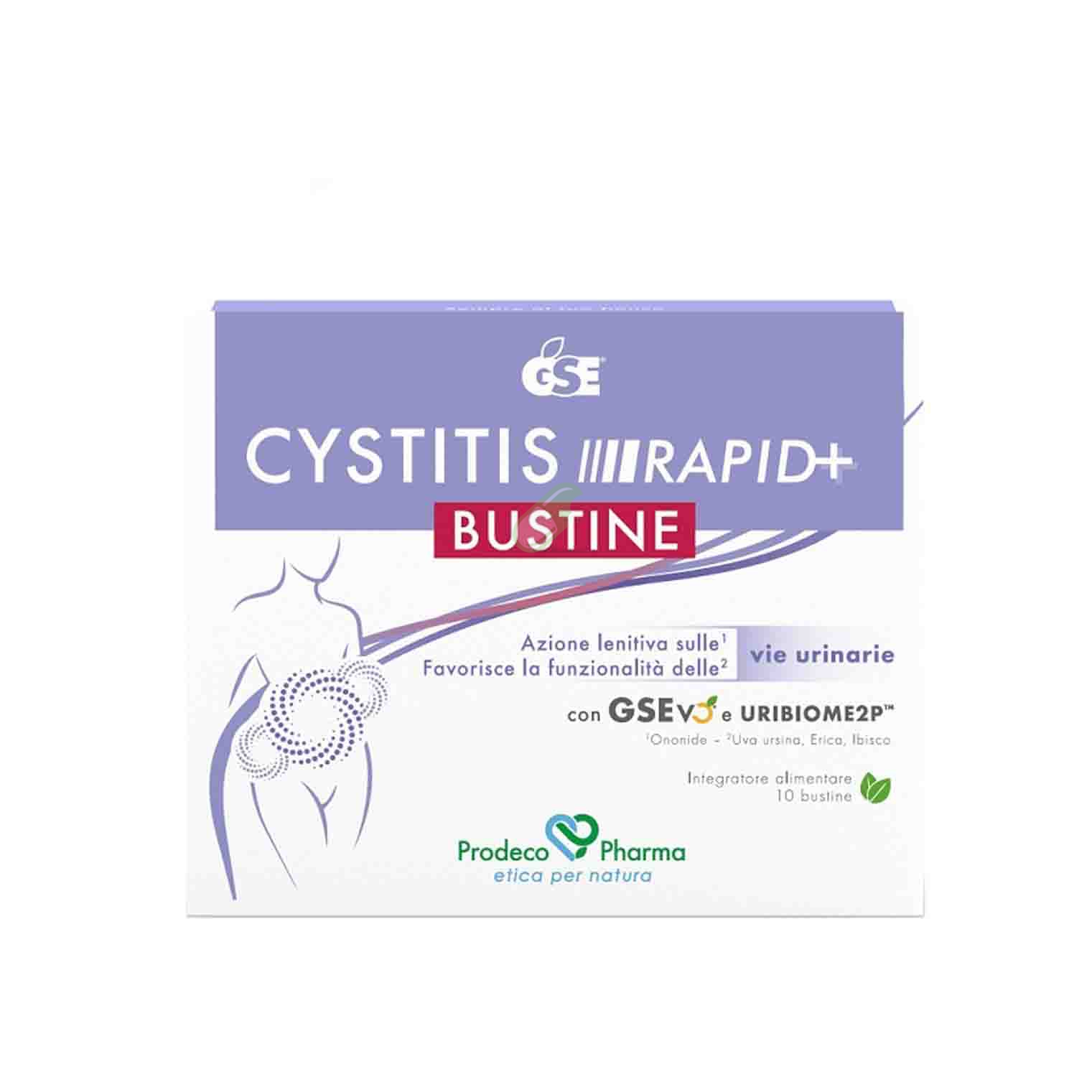 Prodeco Pharma Linea Benessre Vie Urinarie Cystitis Rapid + Integratore 10 Buste