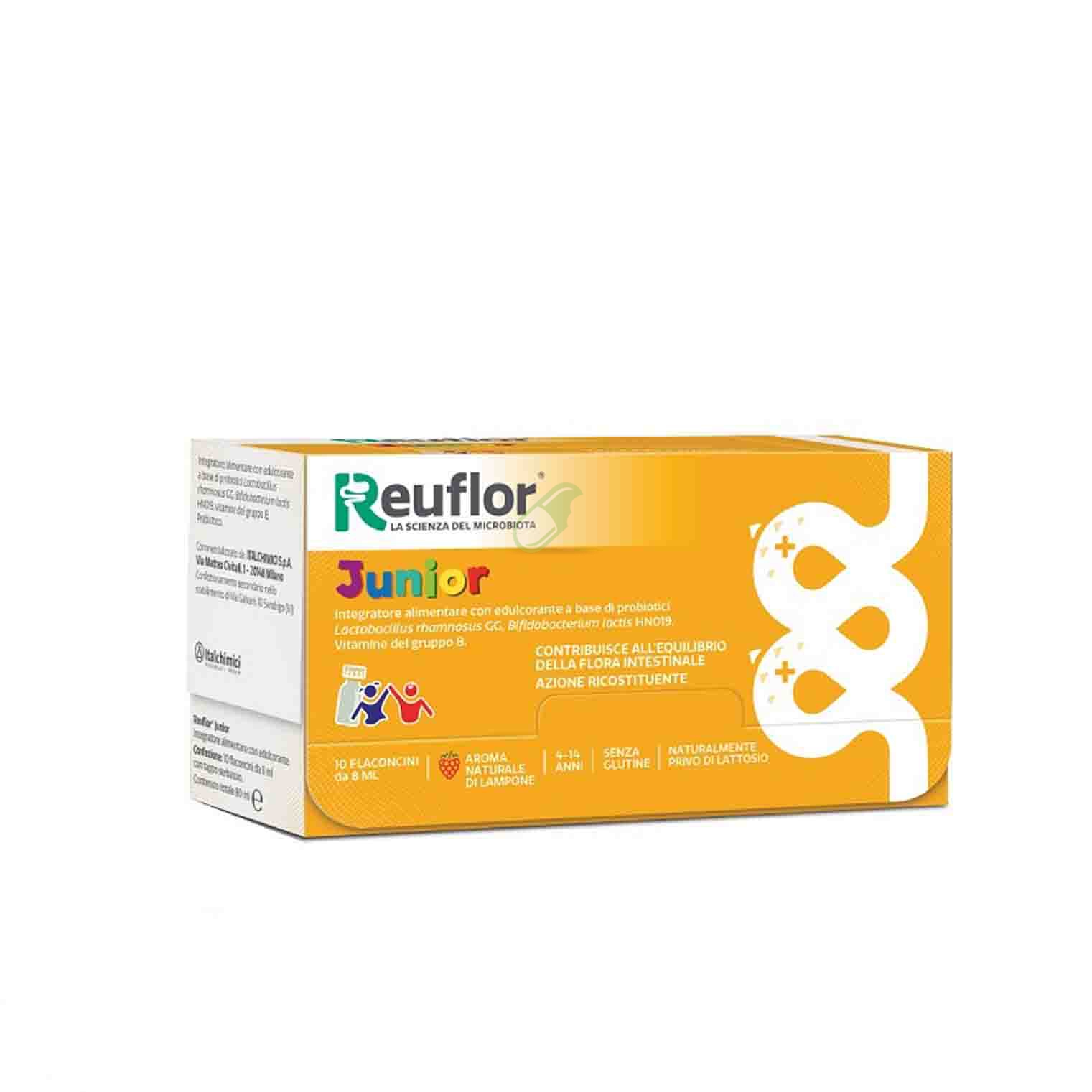 Italchimici Linea Intestino Sano Reuflor Junior Integratore 10 Flaconcini